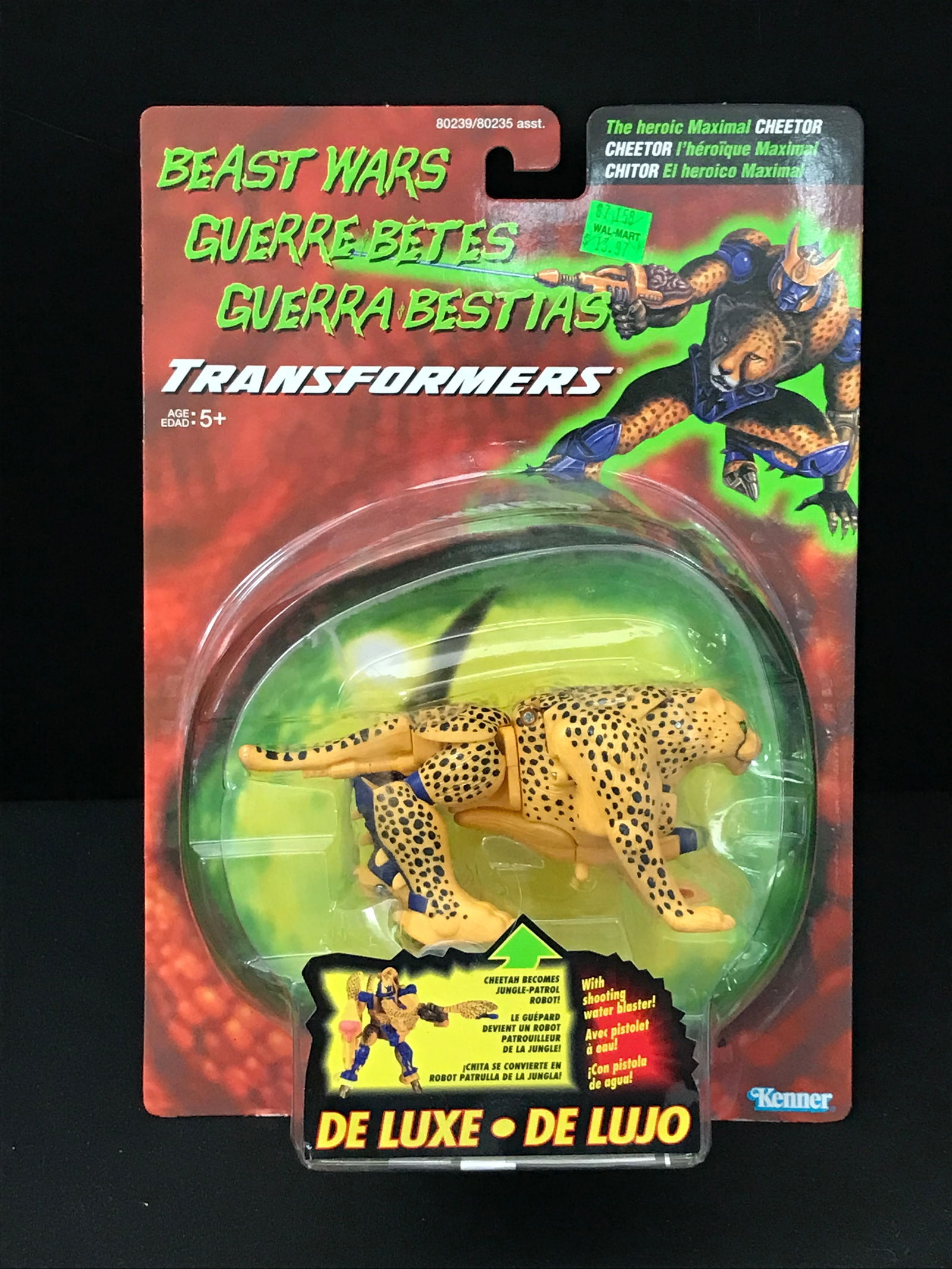 1995 HASBRO TRANSFORMERS VINTAGE BEAST WARS DELUXE CHEETOR ACTION FIGURE (1 of 2)