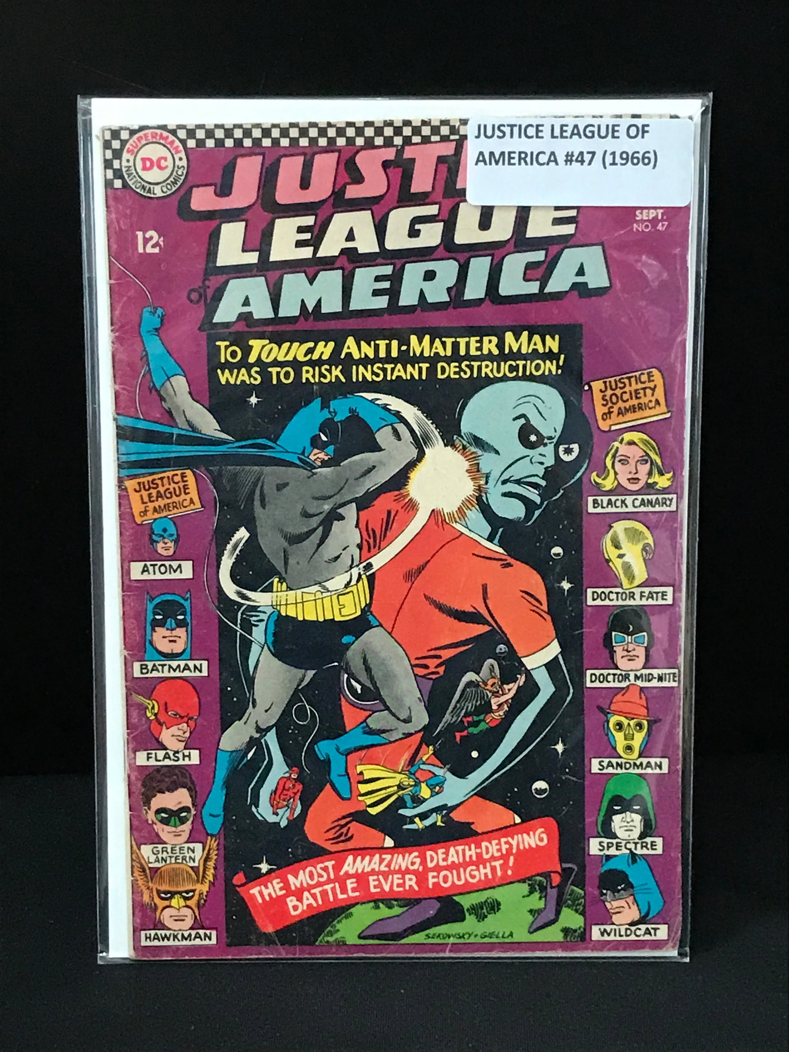 DC COMICS NO.47 JUSTICE LEAGUE OF AMERICA: Prices are in Canadian dollars