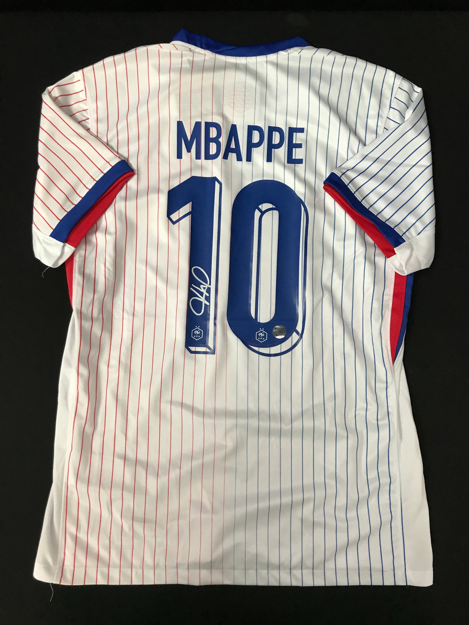 KYLIAN MBAPPE SIGNED FRANCE SOCCER JERSEY - KB COA: Prices are in Canadian dollars