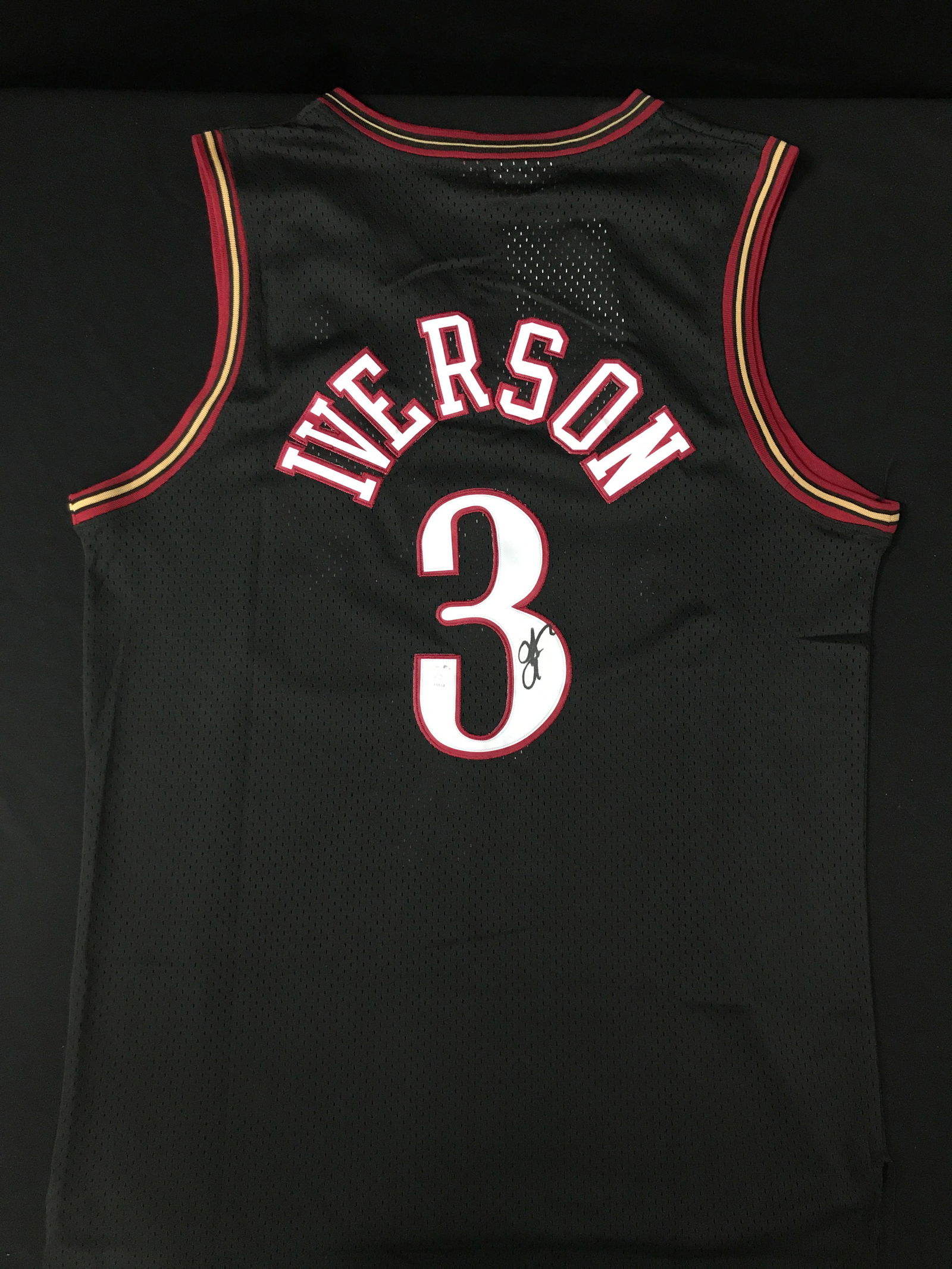ALLEN IVERSON SIGNED SIXERS BASKETBALL JERSEY - KB COA (1 of 3)