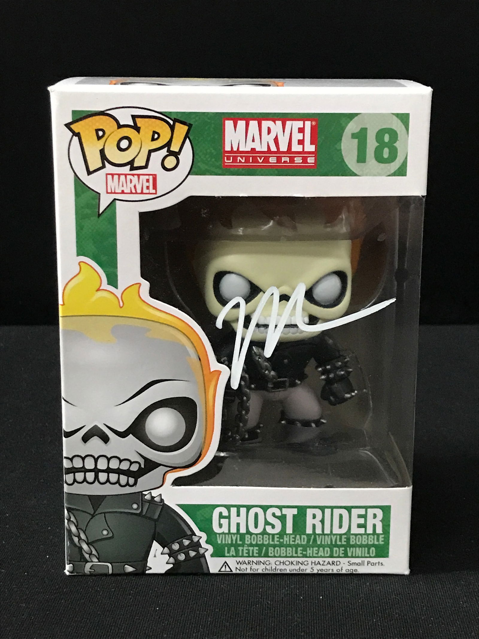 NICHOLAS CAGE SIGNED GHOST RIDER FUNKO POP - KB COA (1 of 2)