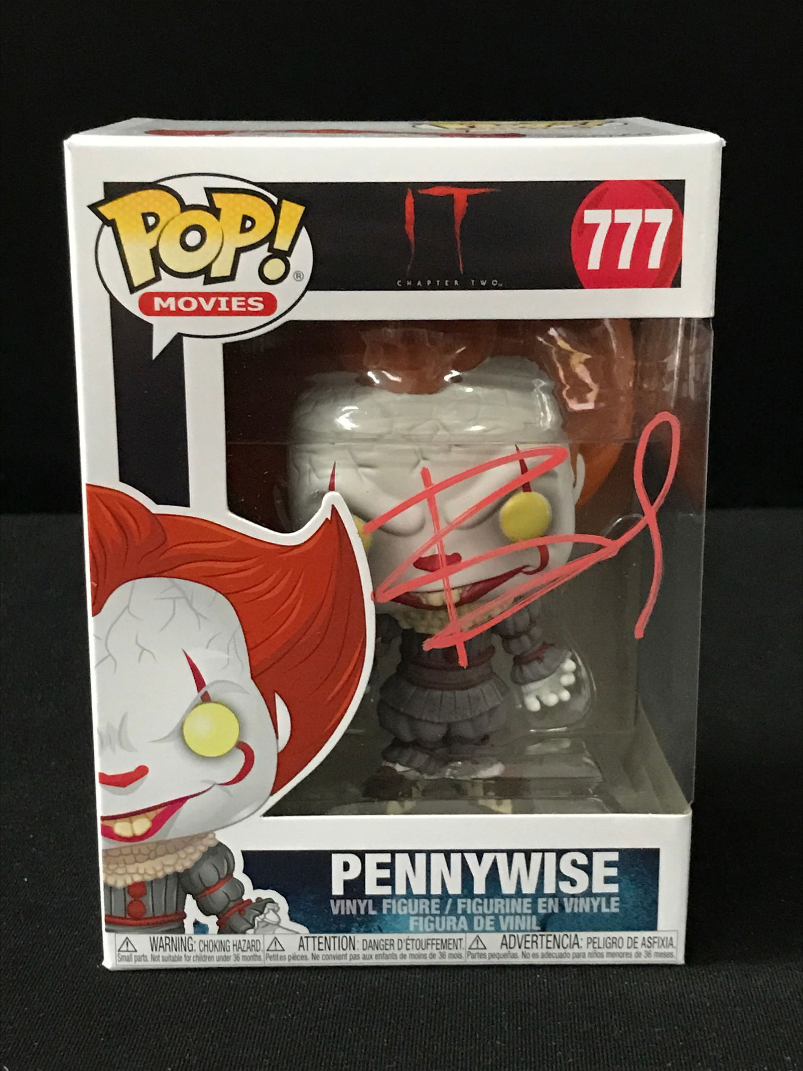 BILL SKARSGARD SIGNED PENNYWISE FUNKO POP - KB COA: Prices are in Canadian dollars