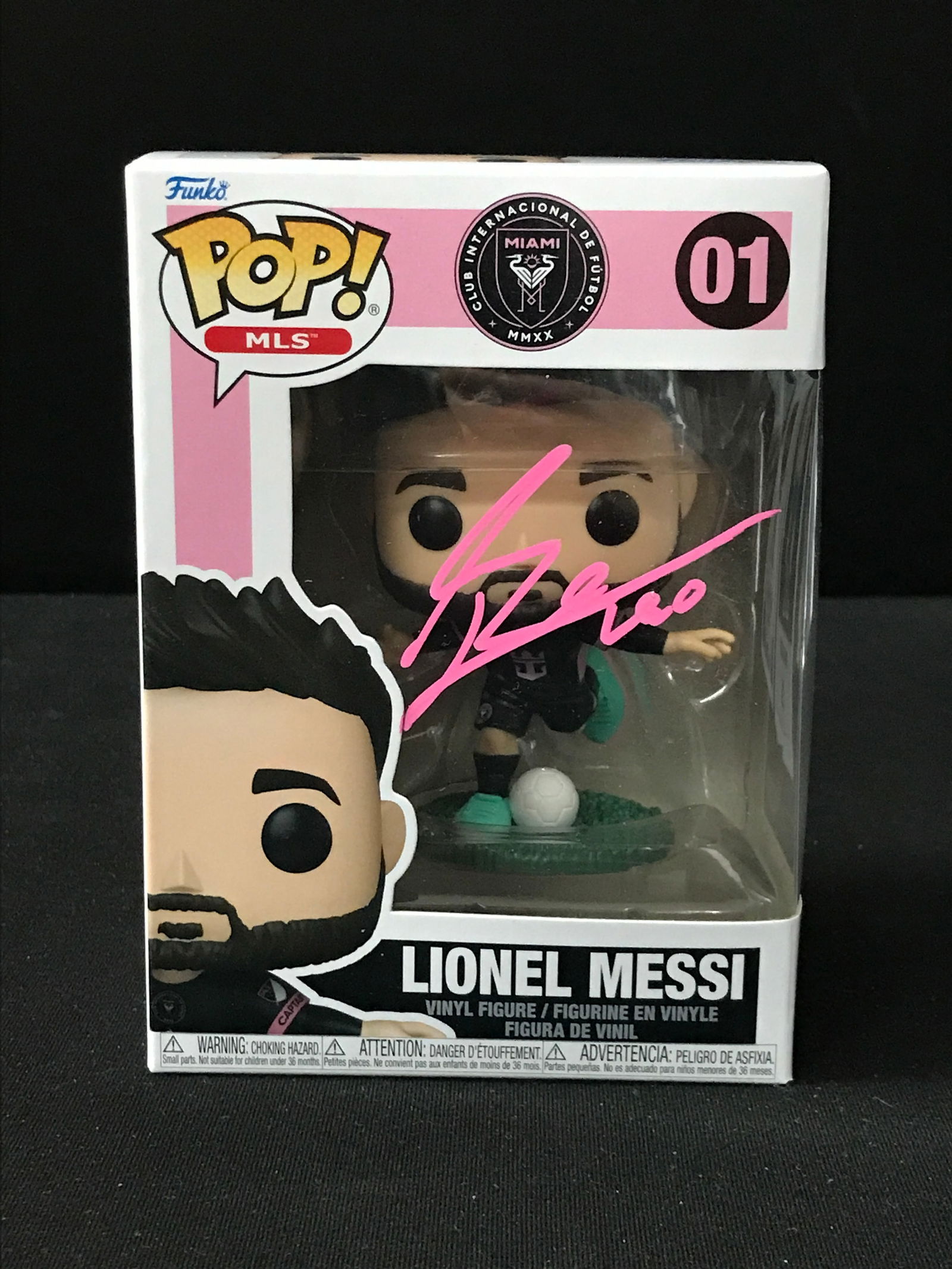 LIONEL MESSI SIGNED FUNKO POP - KB COA (1 of 1)