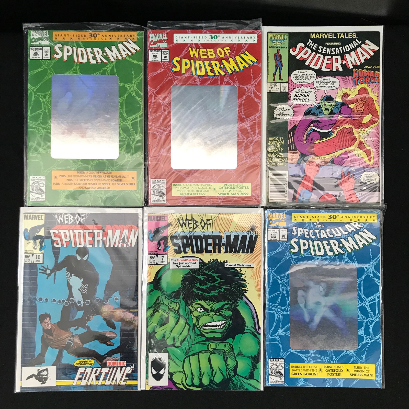 LOT OF 6 SPIDERMAN COMICS (MARVEL COMICS) (1 of 1)