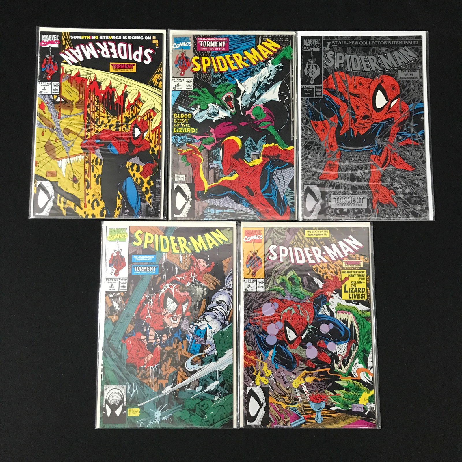 MARVEL COMICS SPIDER-MAN COMIC LOT (TODD MCFARLANE HIGH GRADE): Prices are in Canadian Dollars