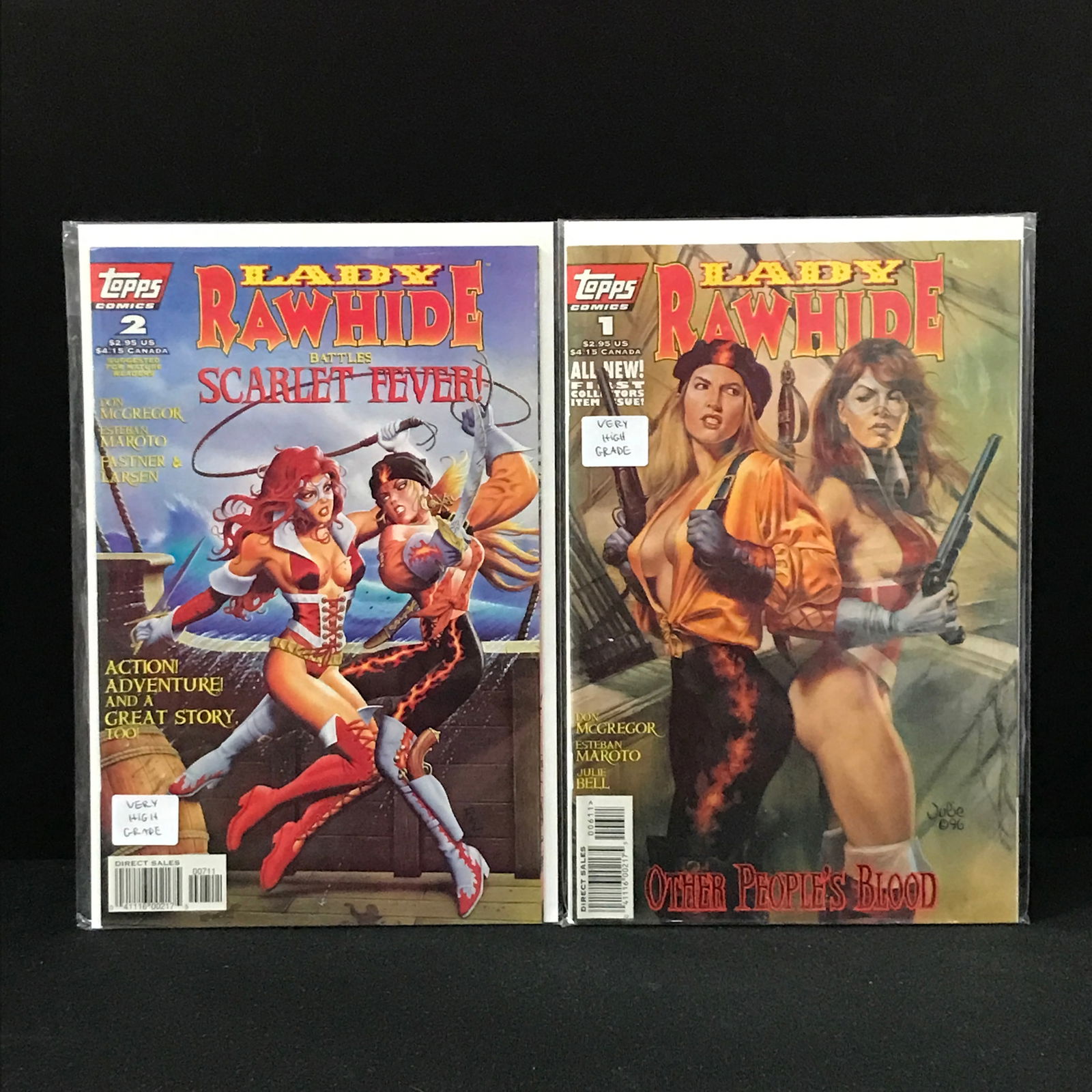 LOT OF 2 LADY RAWHIDE COMICS (TOPPS COMICS) (1 of 1)