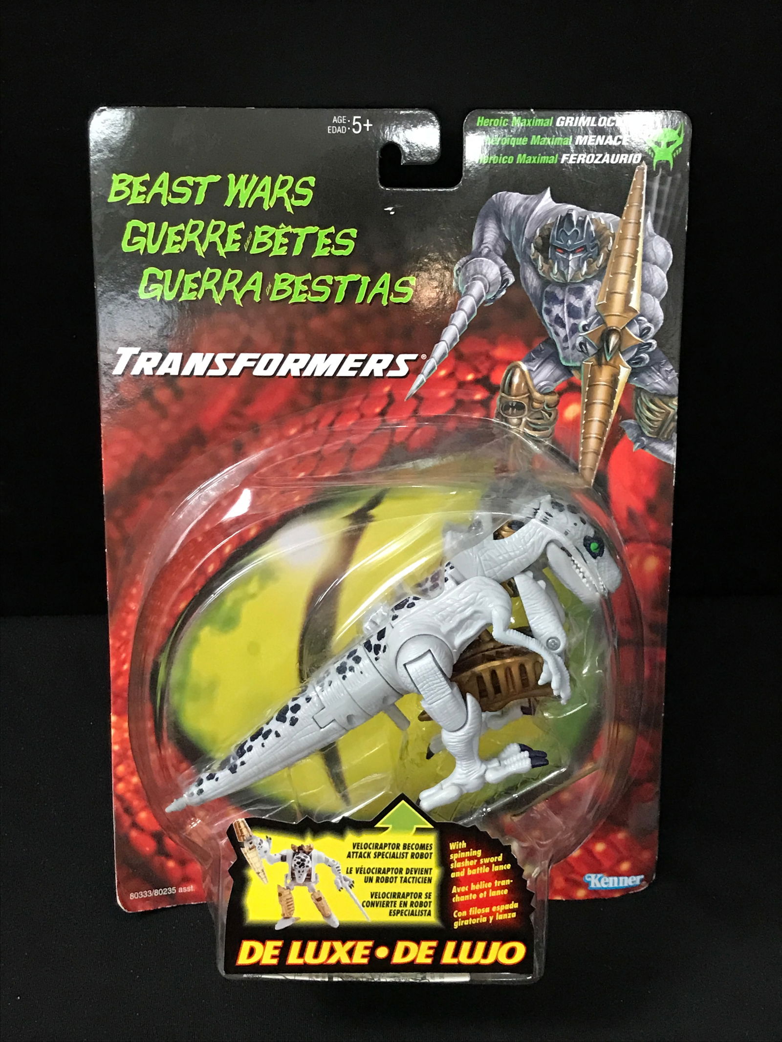 VINTAGE SEALEDTRANSFORMERS BEAST WARS ACTION FIGURE SEALED IN PACK (1 of 2)