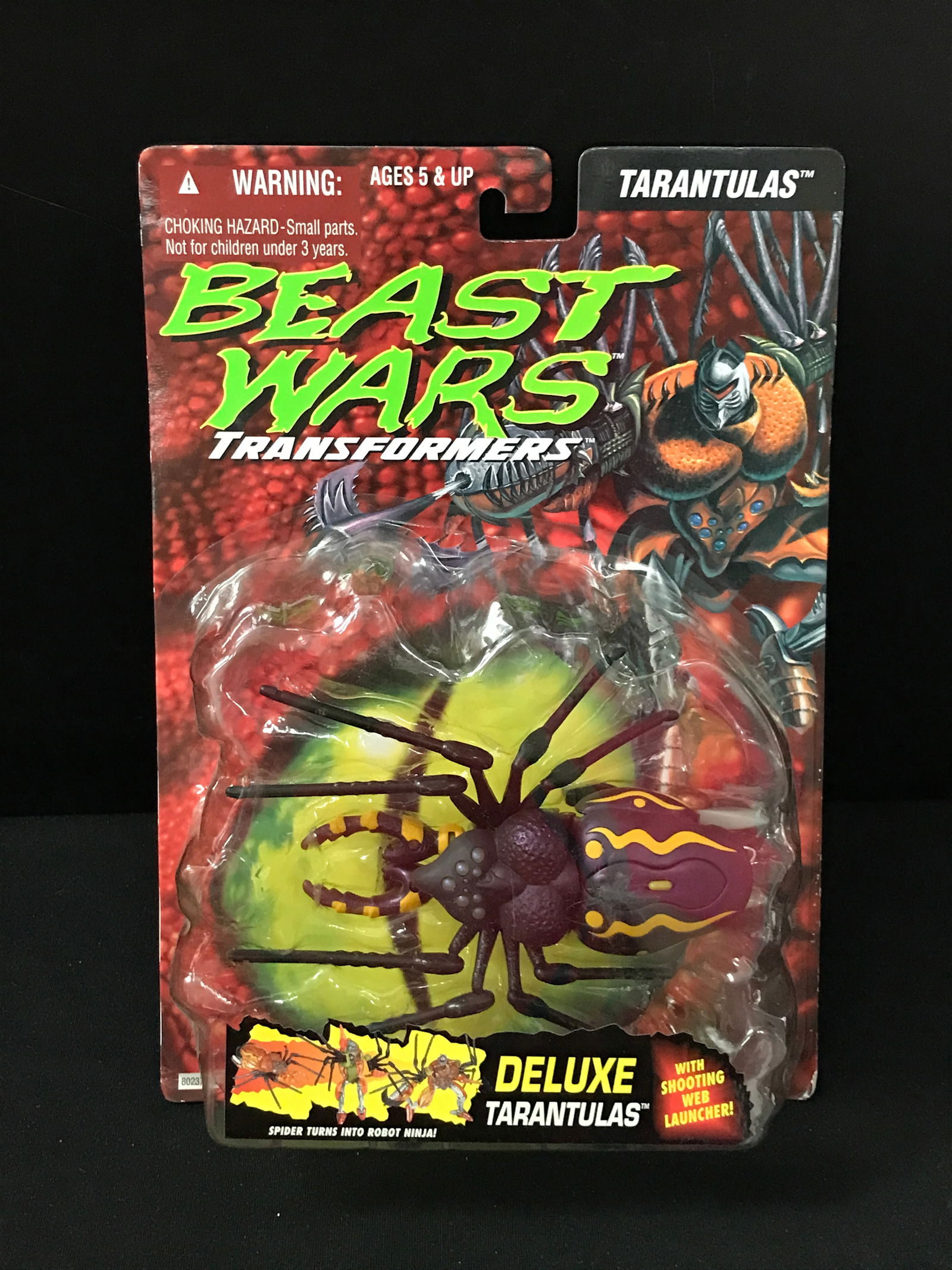 VINTAGE SEALED TRANSFORMERS BEAST WARS ACTION FIGURE SEALED IN PACK -TARANTULAS (1 of 2)