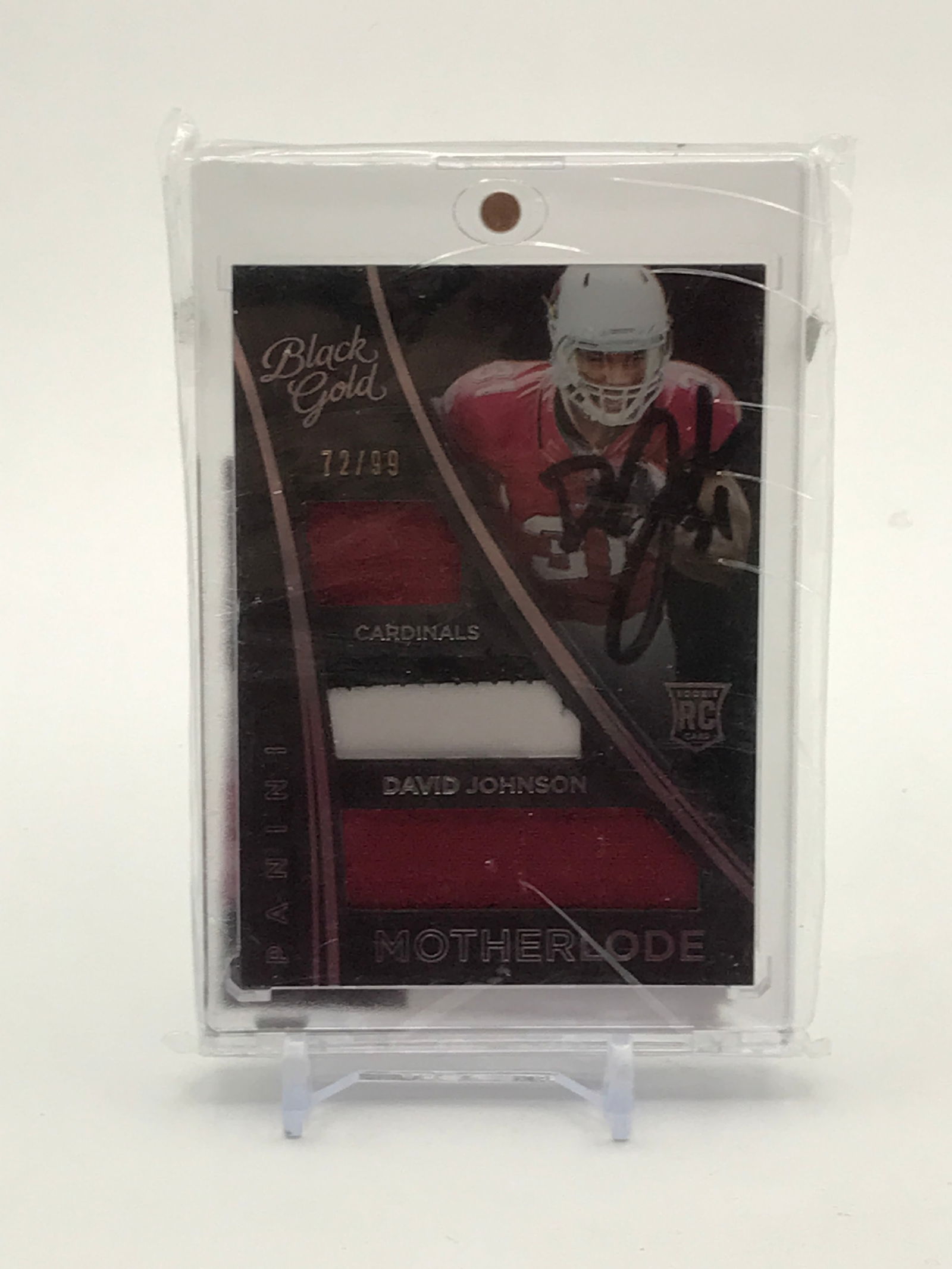 PATRICK PETERSON SIGNED DAVID JOHNSON ROOKIE PATCH CARD (JSA COA): Prices are in Canadian dollars