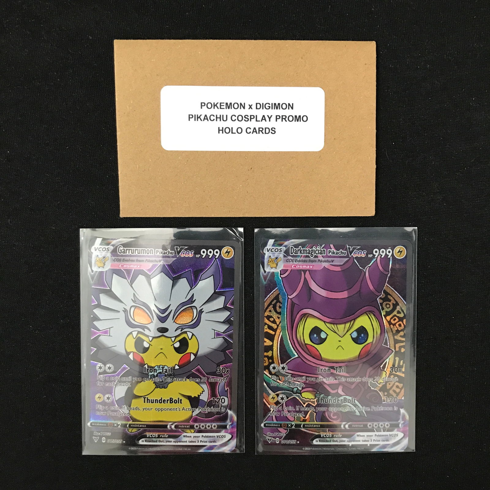 LOT OF 2 POKEMON COSPLAY PROMO HOLO CARDS: Prices are in Canadian dollars