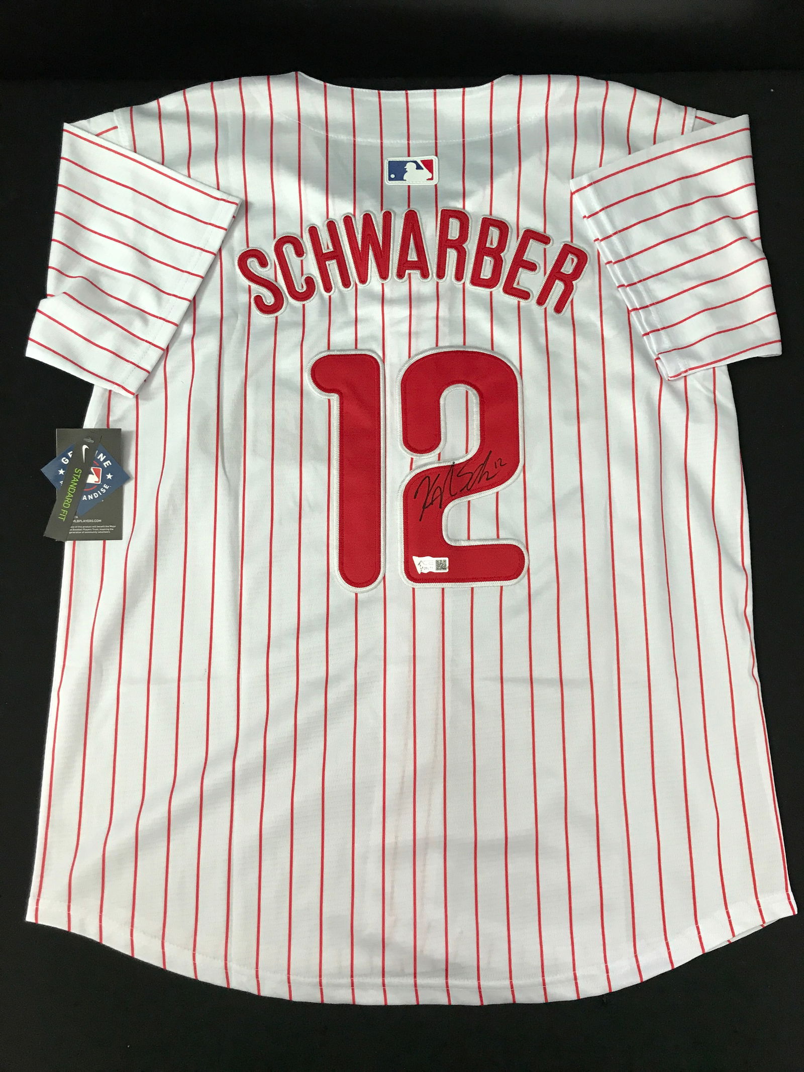 KYLE SCHWARBER SIGNED PHILADELPHIA PHILLIES JERSEY - ACE COA (1 of 3)