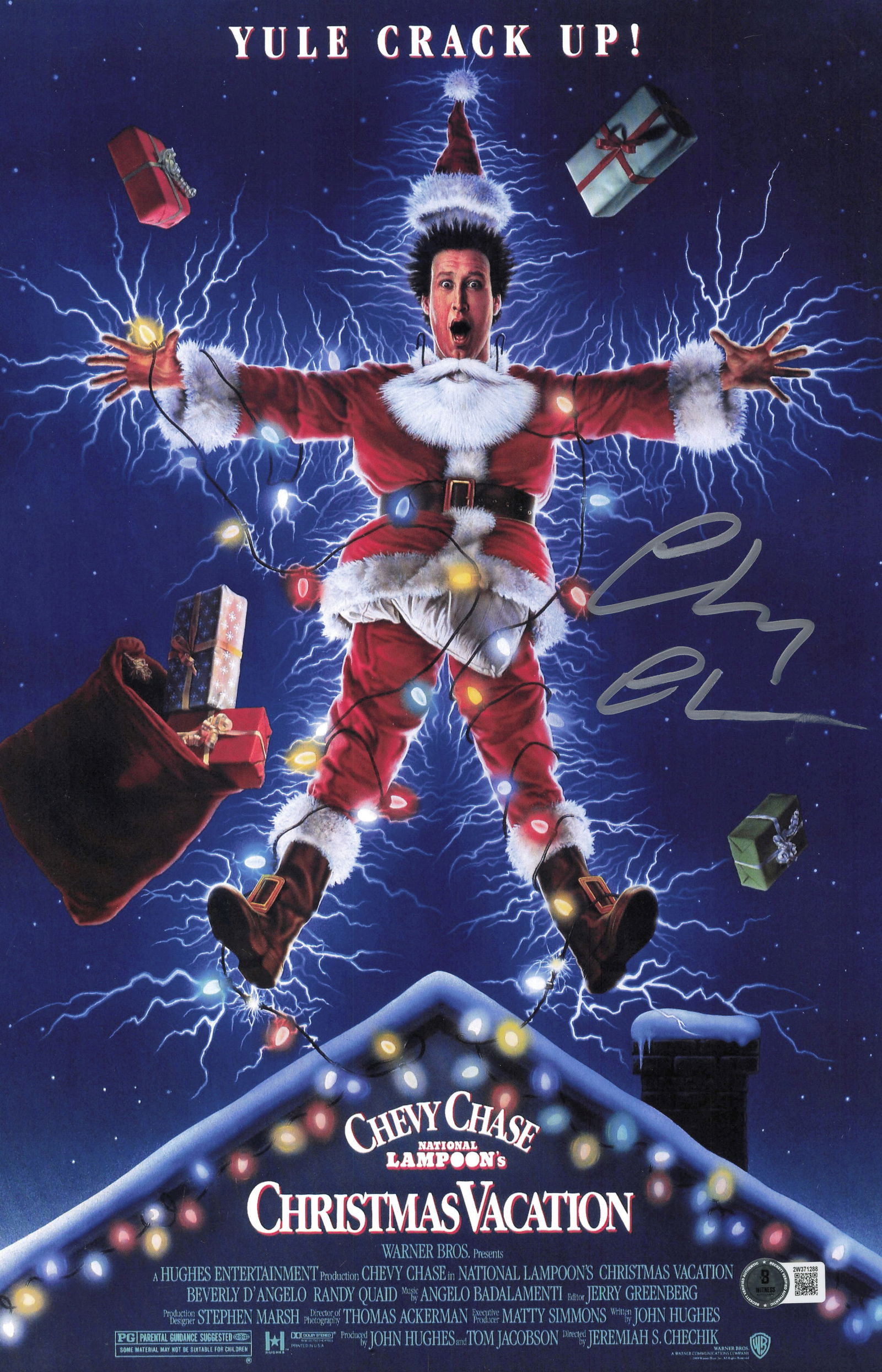 CHEVY CHASE SIGNED NATIONAL LAMPOONS CHRISTMAS VACATION 8X10 - BECKETT COA (1 of 1)