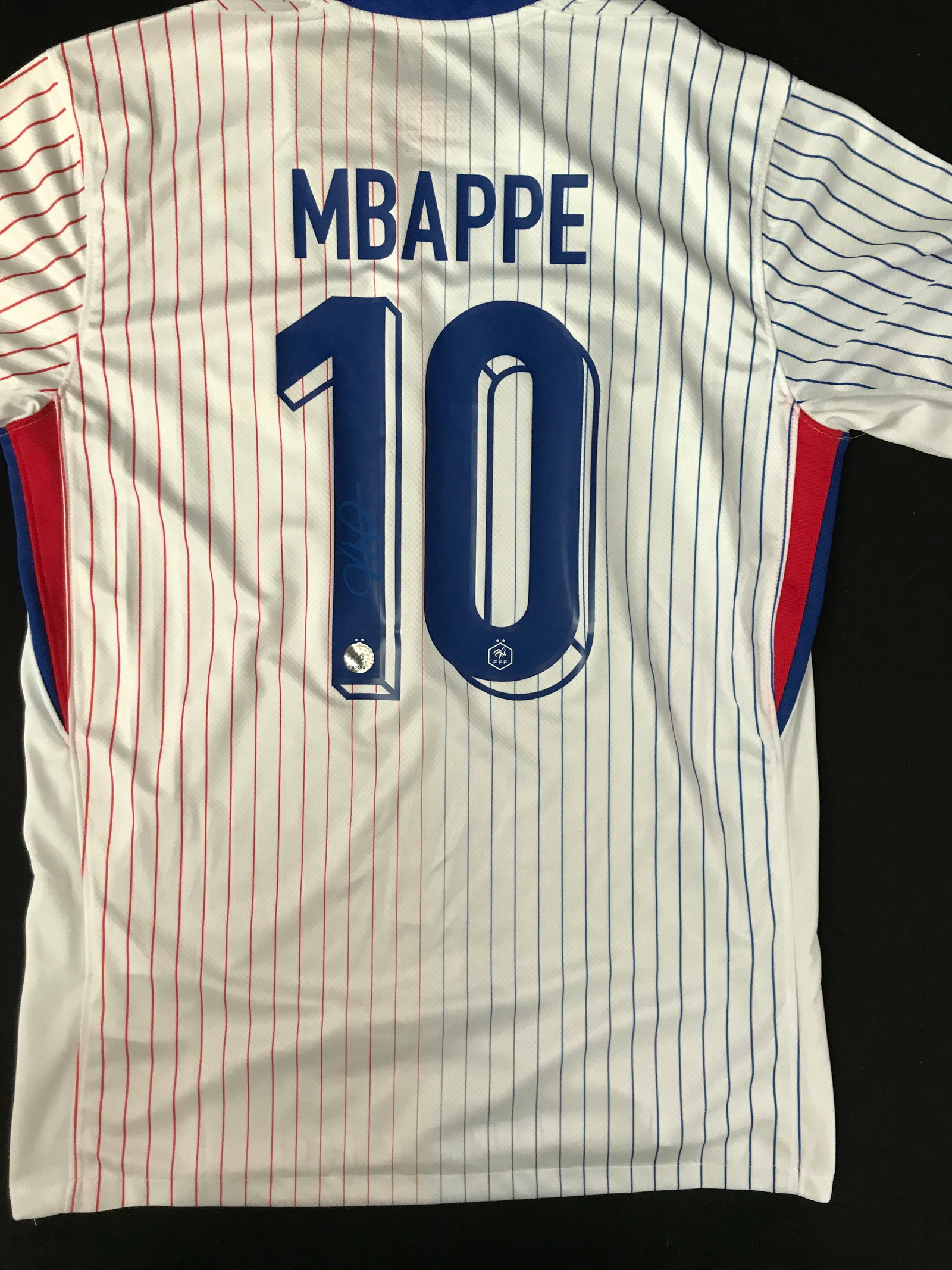 ODEME MBAPPE SIGNED FRANCE SOCCER JERSEY WITH COA): Prices are in Canadian dollars