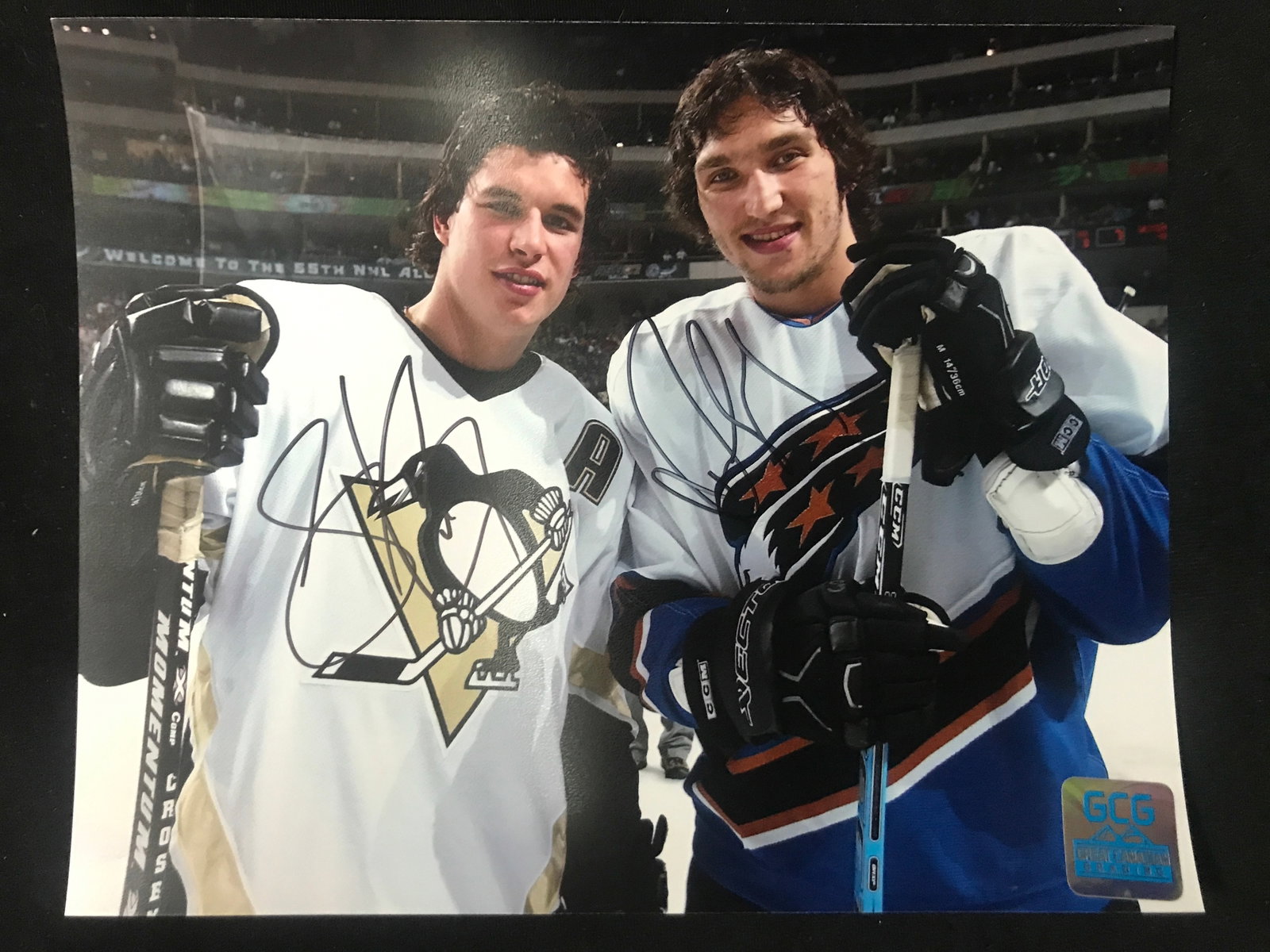SIDNEY CROSBY AND ALEXANDER OVECHKIN SIGNED 8 X 10 (GCG HOLO_: Prices are in Canadian dollars