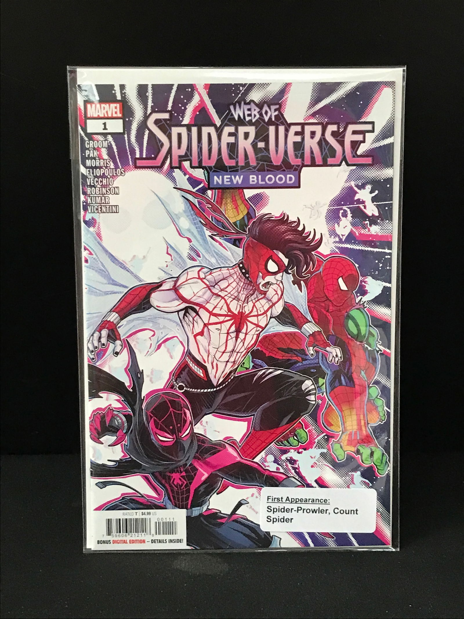 MARVEL COMICS NO.1 WEB OF SPIDERVERSE NEW BLOOD (1 of 1)