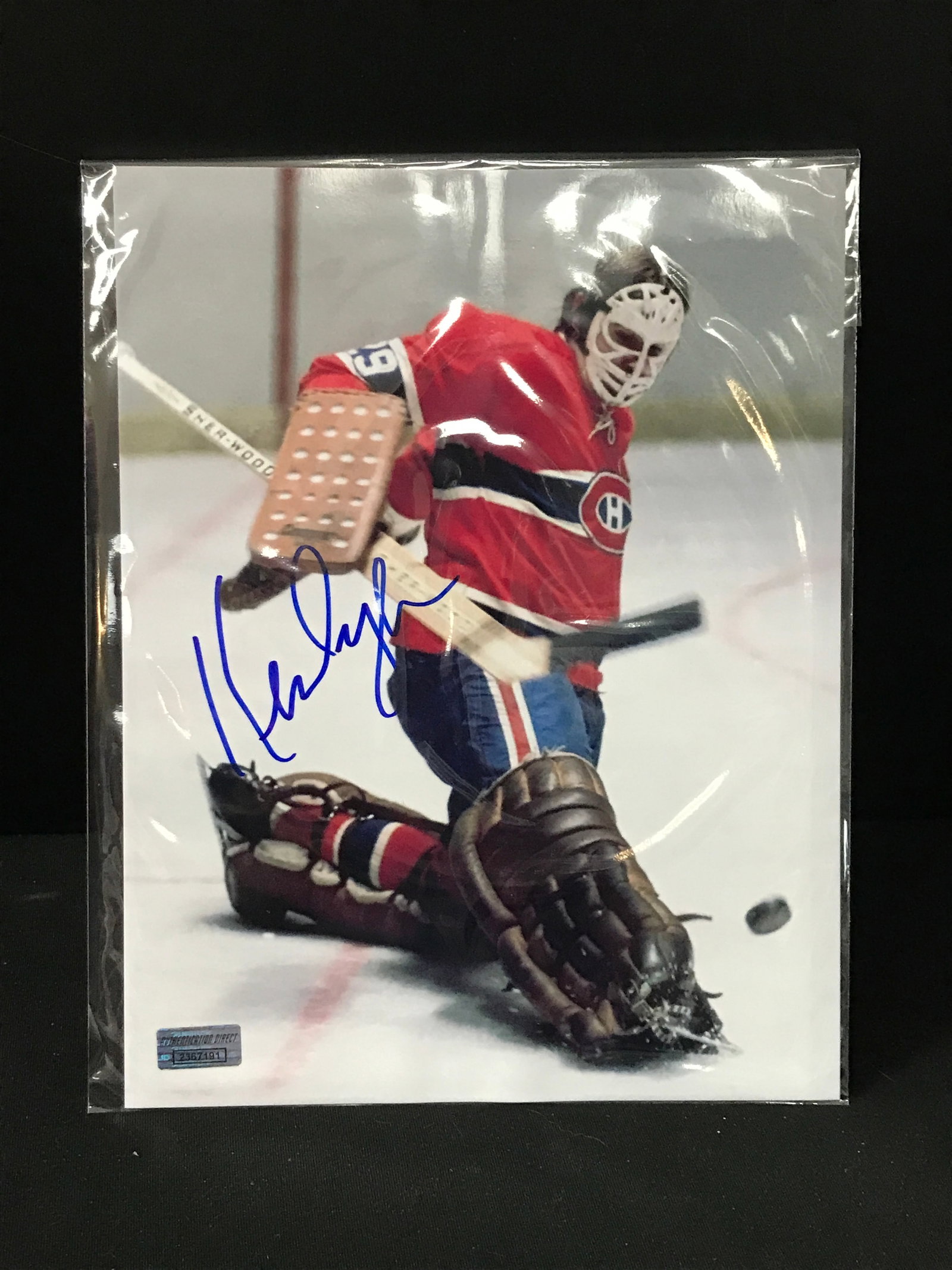 KEN DRYDEN SIGNED MONTREAL CANADIENS 8X10 - AUTHENTICATION DIRECT COA: Prices are in Canadian dollars