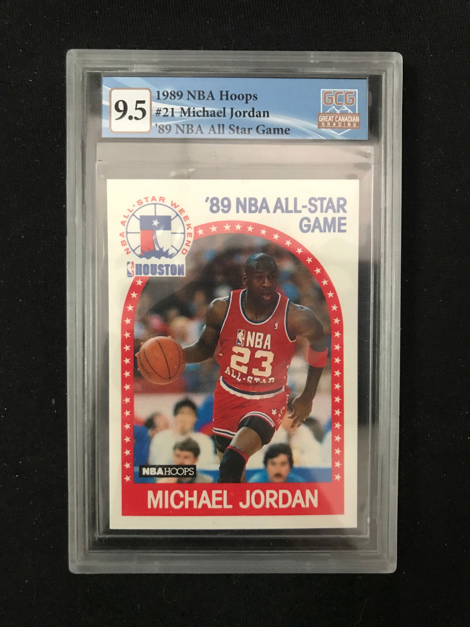 1989 NBA HOOPS MICHAEL JORDAN TRADING CARD GCG GRADE 9.5 (1 of 1)