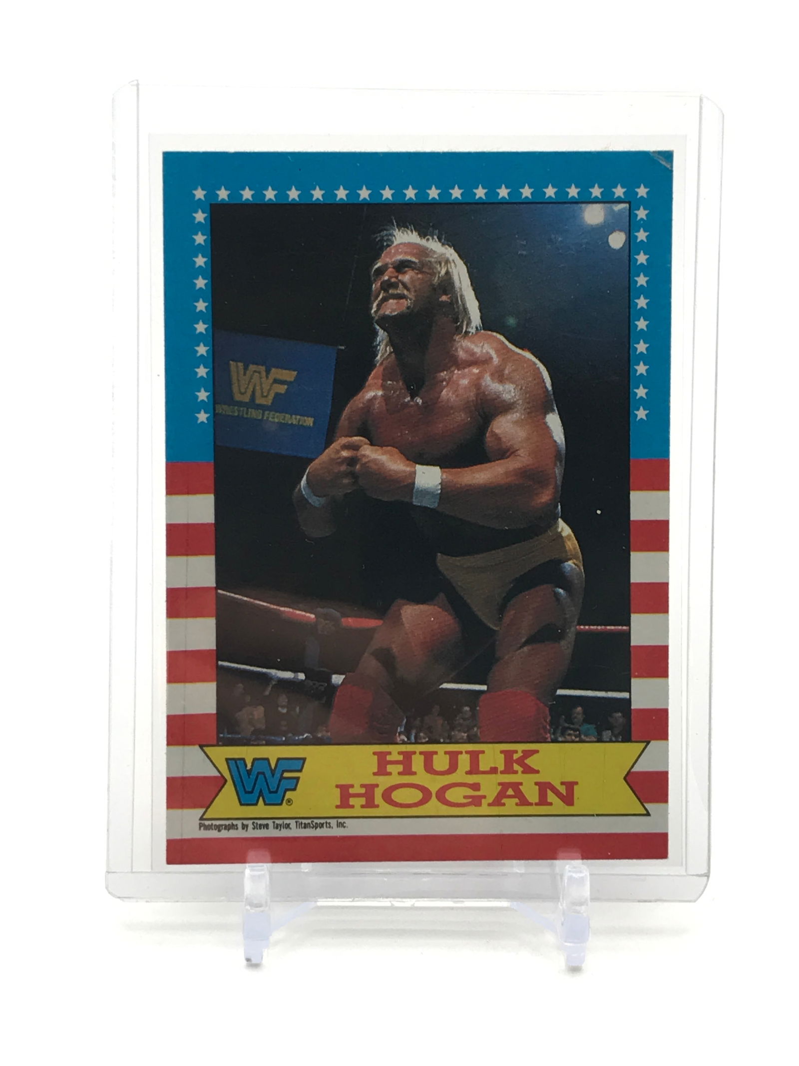 1987 TOPPS WWF HULK HOGAN WRESTLING CARD (1 of 2)