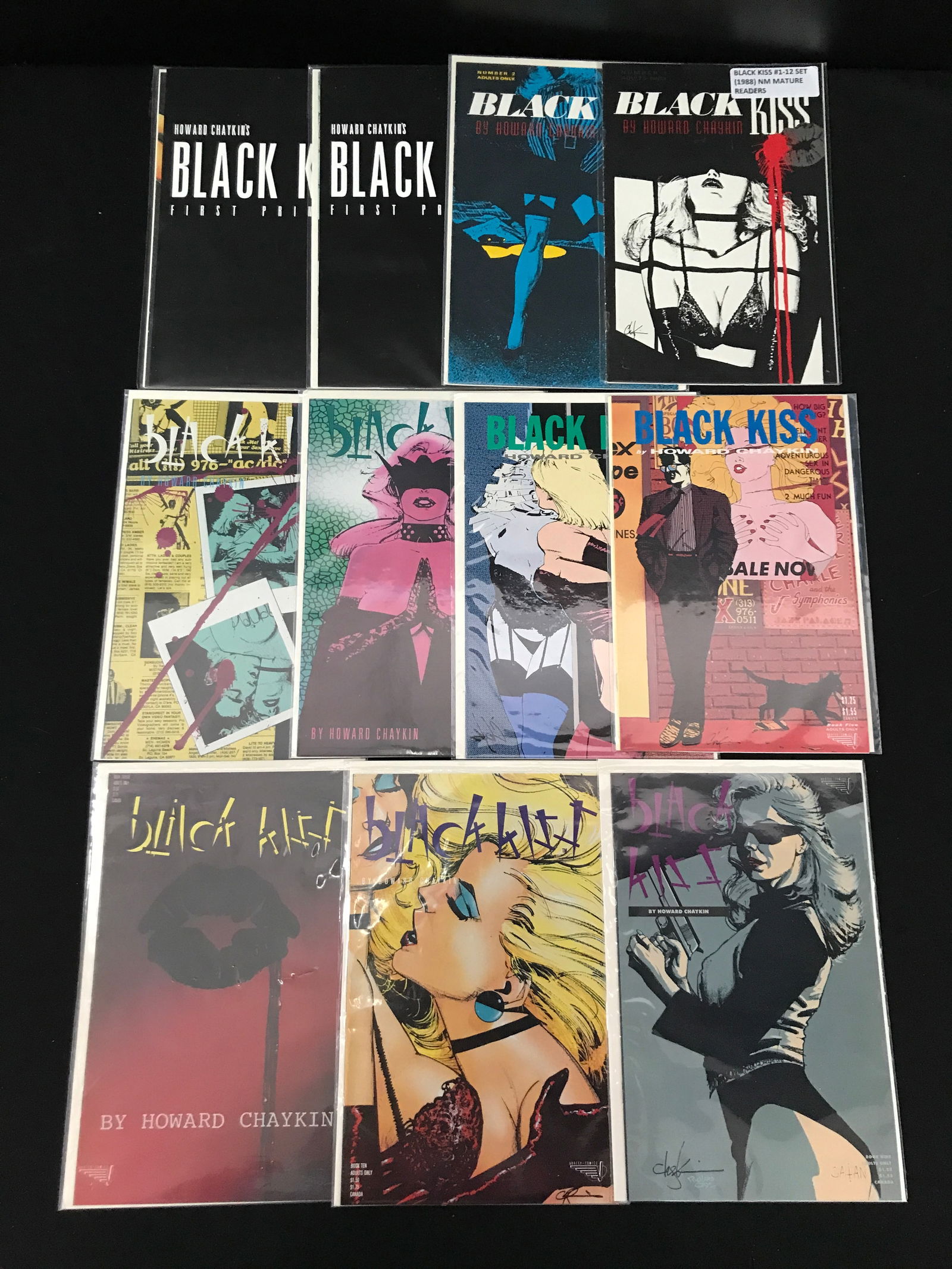 LOT OF 11 BLACK KISS COMICS (1 of 1)