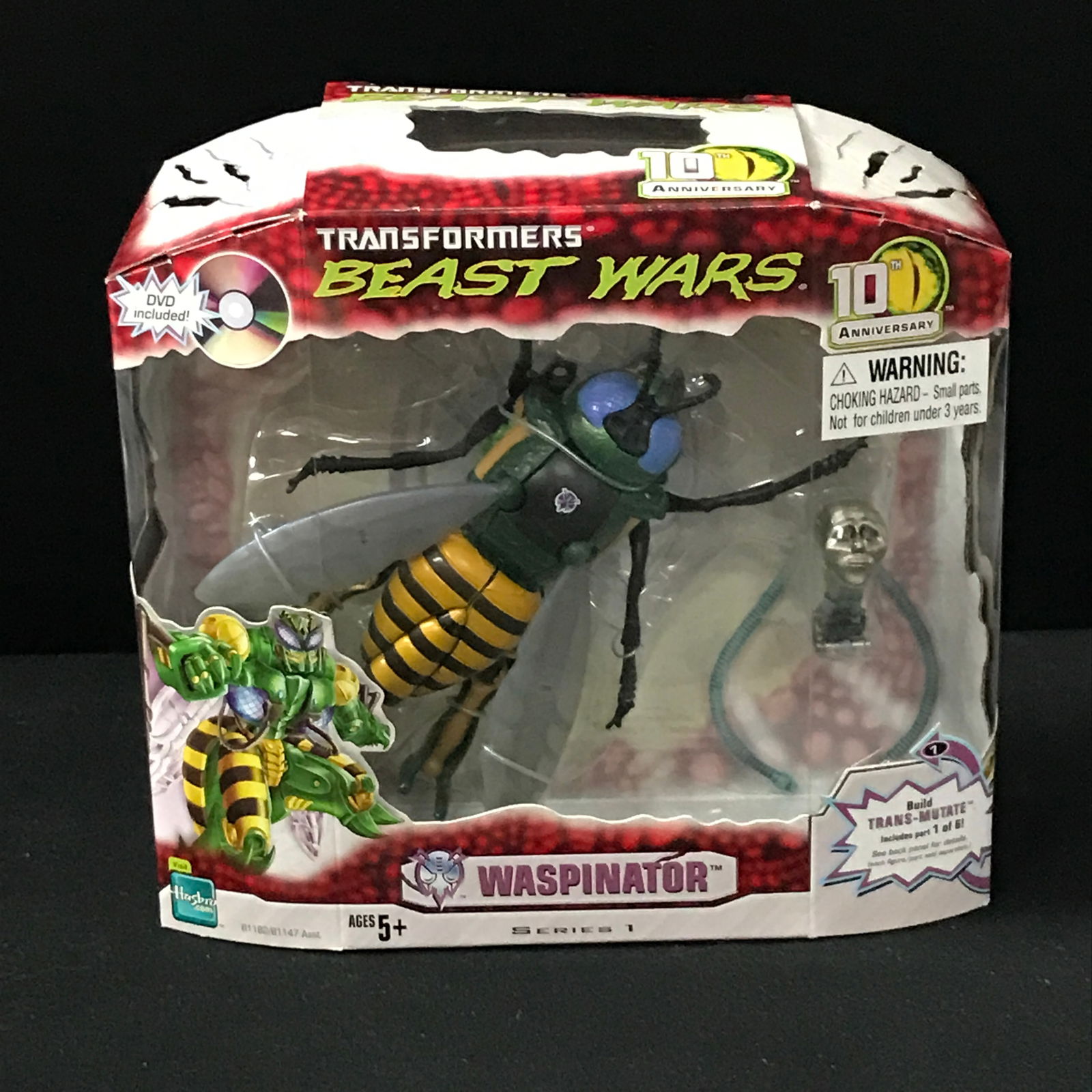 TRANSFORMERS BEAST WARS ACTION FIGURE SEALED IN PACK - WASPINATOR (1 of 1)