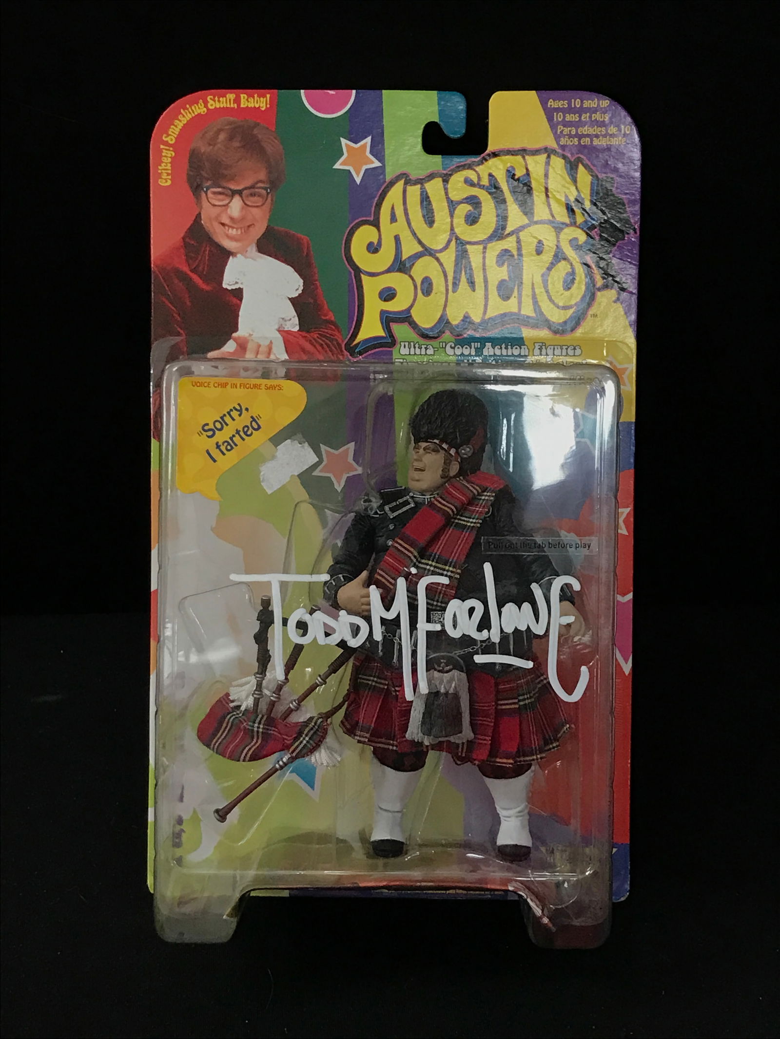 TODD MACFARLANE SIGNED AUSTIN POWERS ACTION FIGURE (1 of 1)