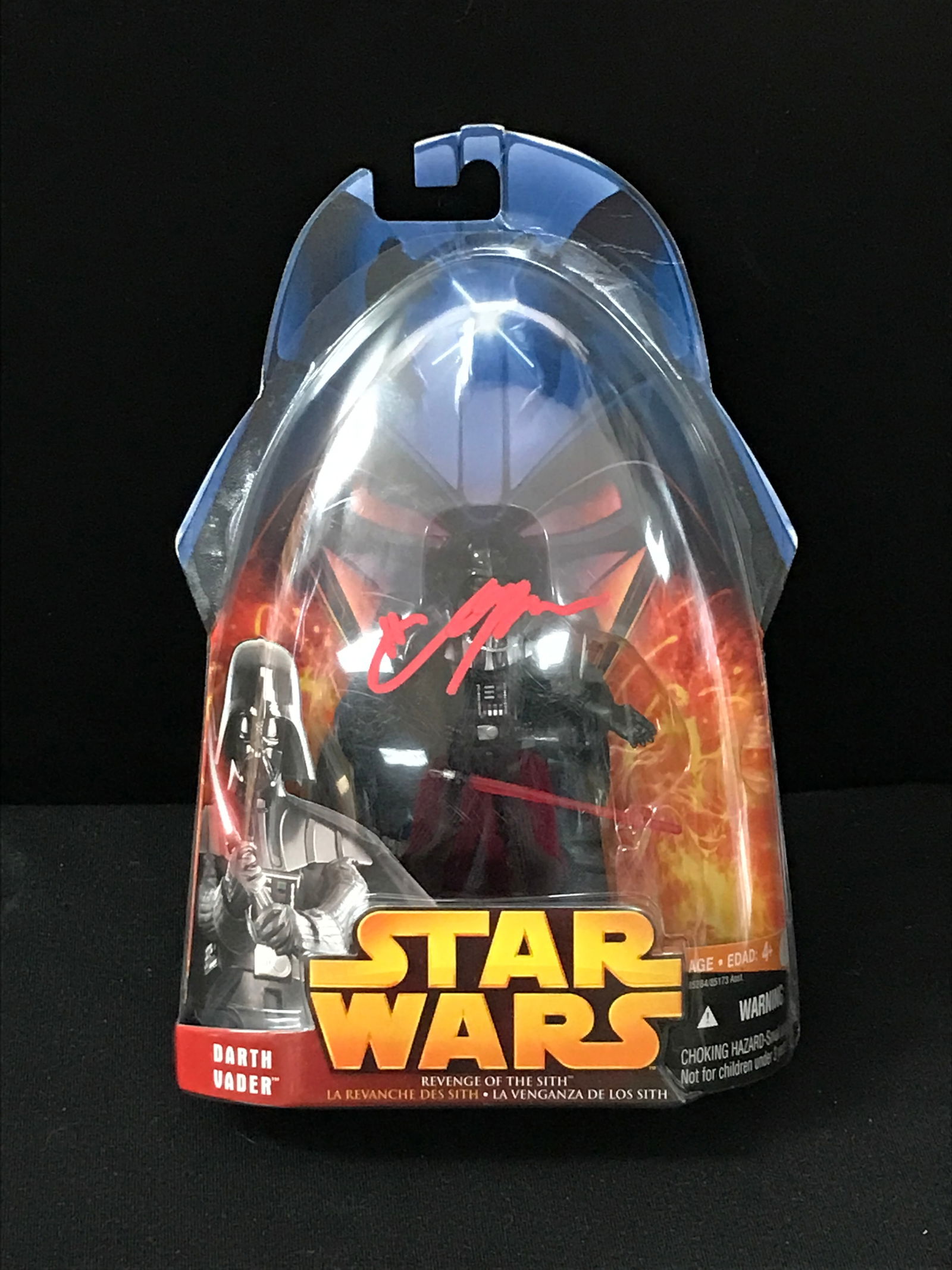 HAYDEN CHRISTENSEN SIGNED DARTH VADER ACTION FIGURE - WWOC COA (1 of 1)