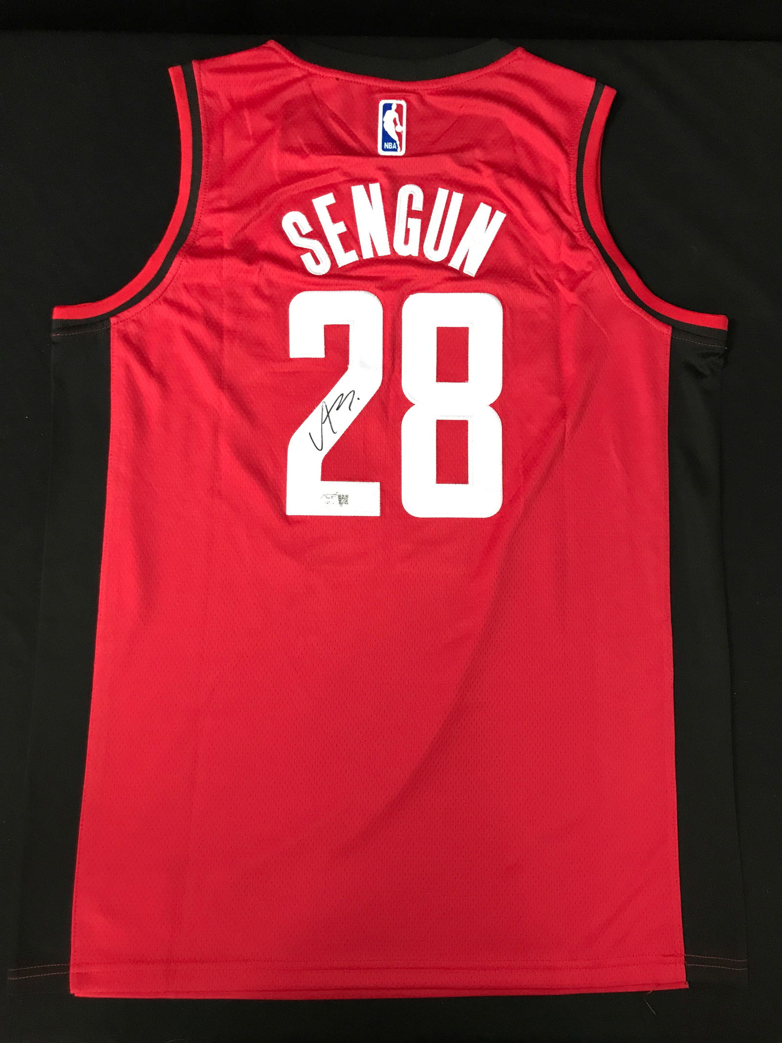 ALPEREN SENGUN SIGNED HOUSTON ROCKETS JERSEY ACE COA (1 of 3)