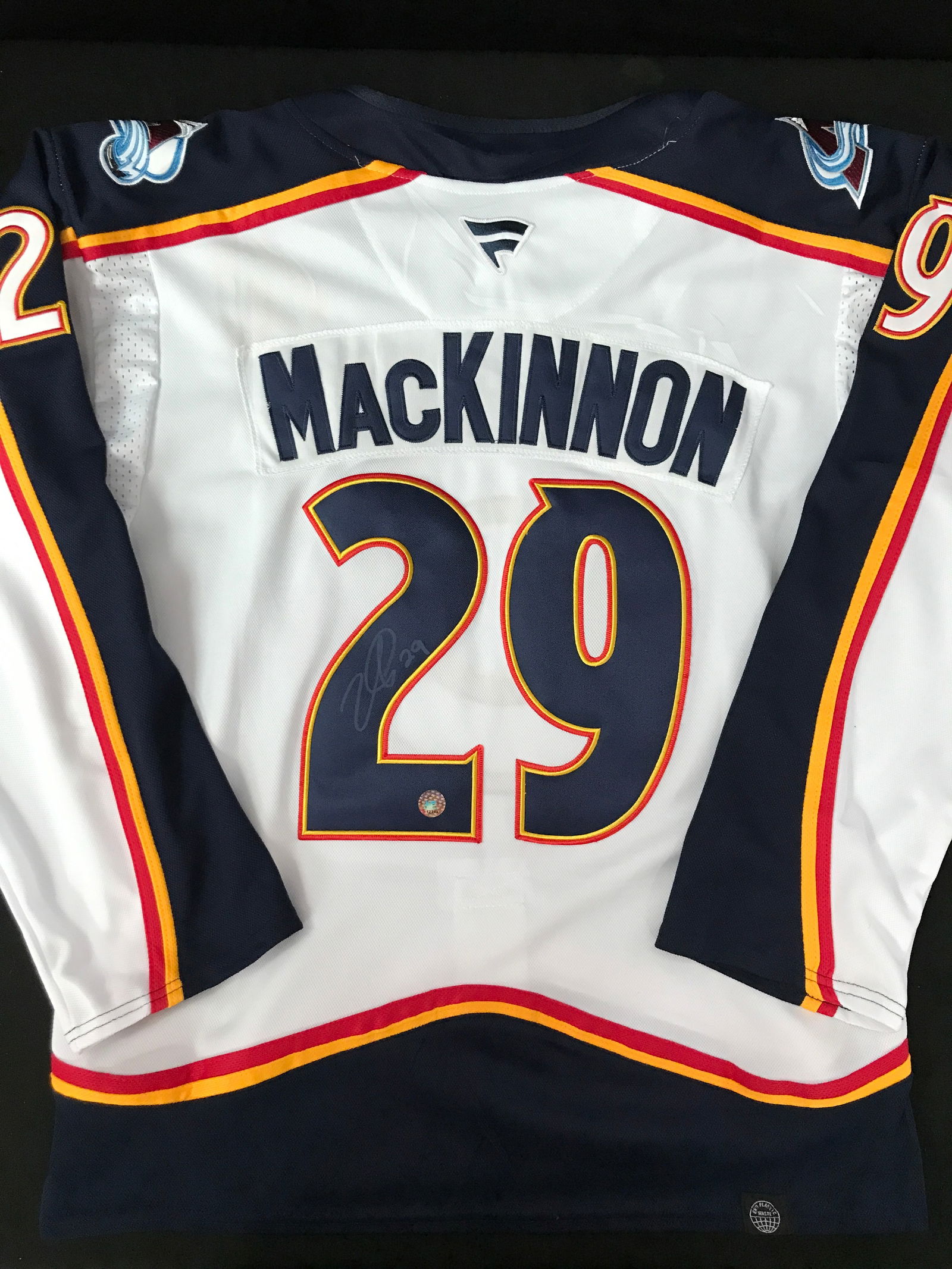 NATHAN MCKINNON SIGNED COLORADO AVALANCHE JERSEY - KB COA (1 of 3)