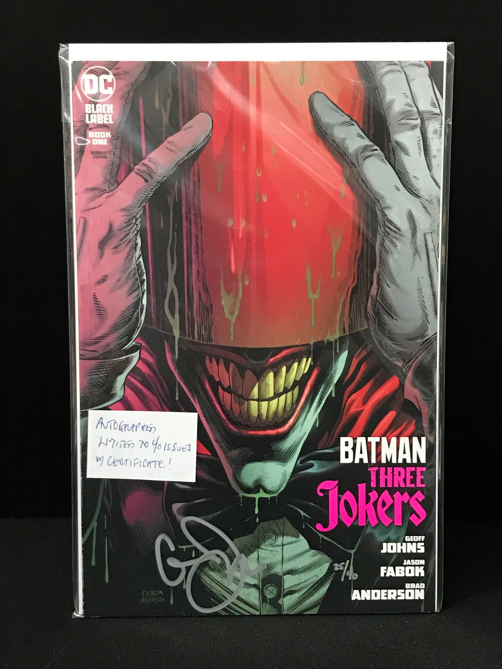 GEOFF JOHNS SIGNED COMICS WITH CERTIFICATE (1 of 1)