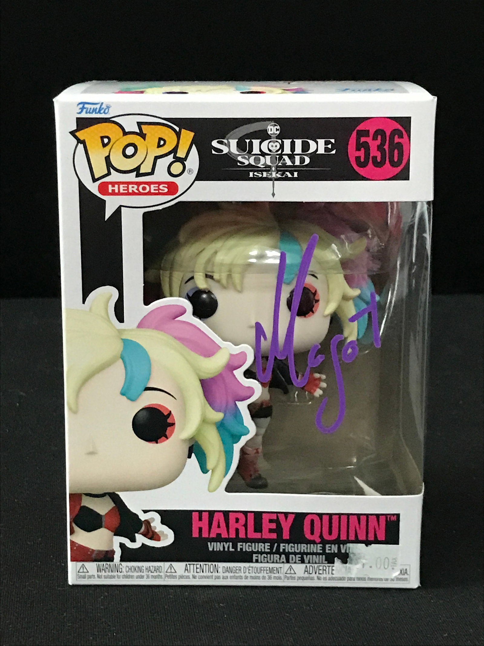 MARGOT ROBBIE SIGNED HARLEY QUINN FUNKO POP - KB COA: Prices are in Canadian dollars