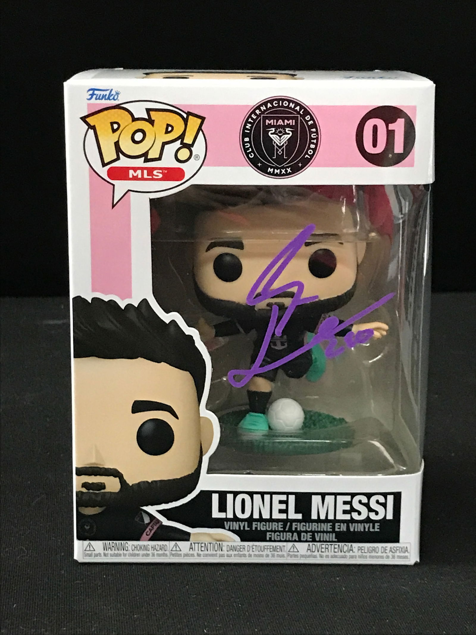 LIONEL MESSI SIGNED FUNKO POP - KB COA (1 of 1)