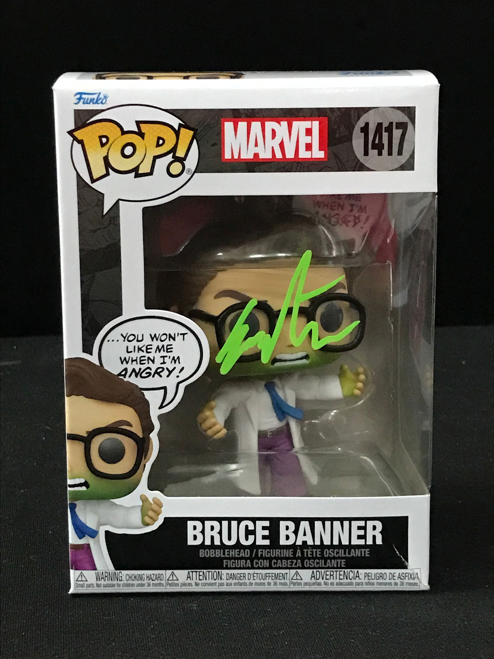 MARK RUFFALO SIGNED HULK FUNKO POP - KB COA (1 of 1)