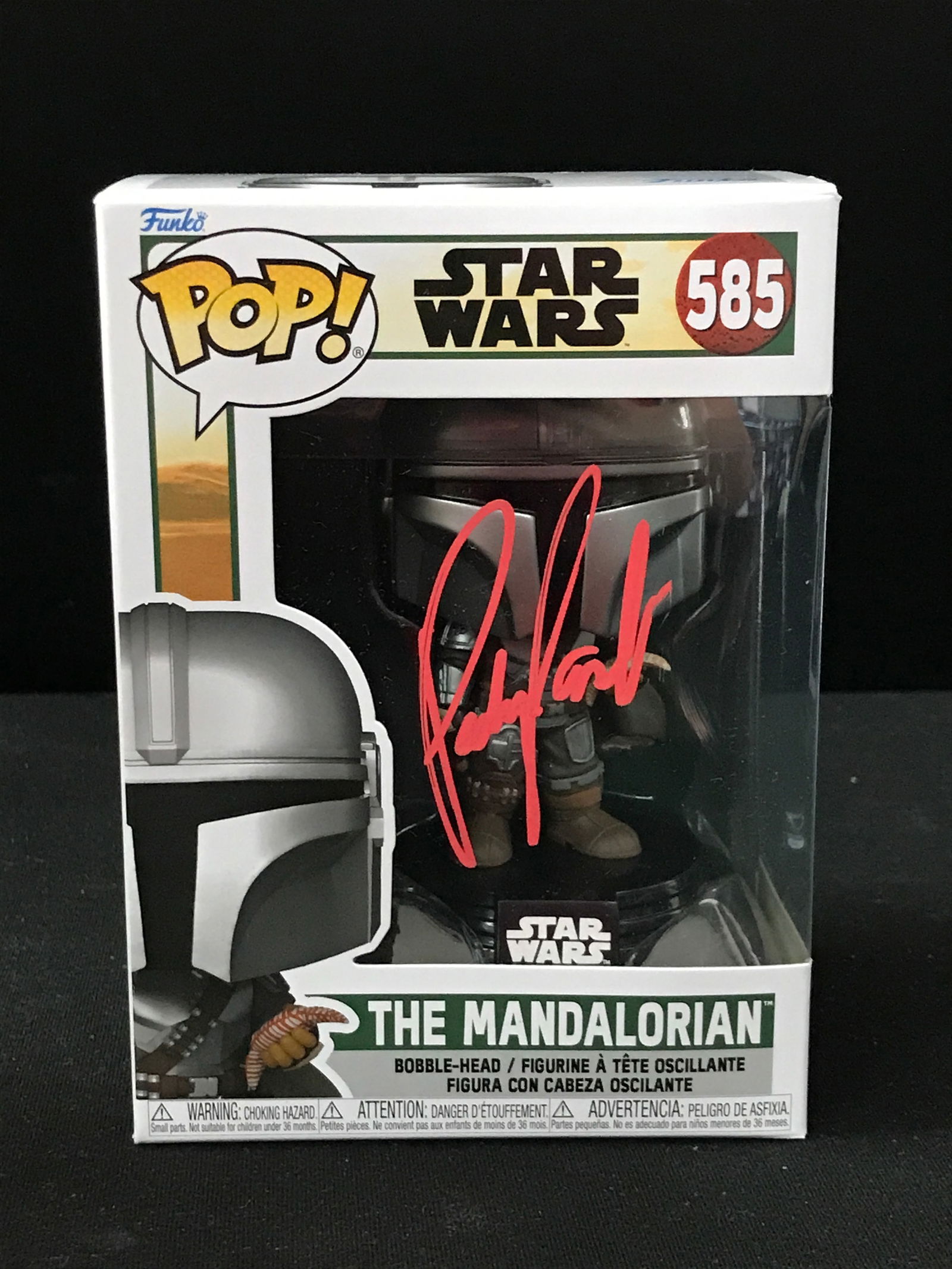 PEDRO PASCAL SIGNED MANDALORIAN FUNKO POP - KB COA (1 of 1)