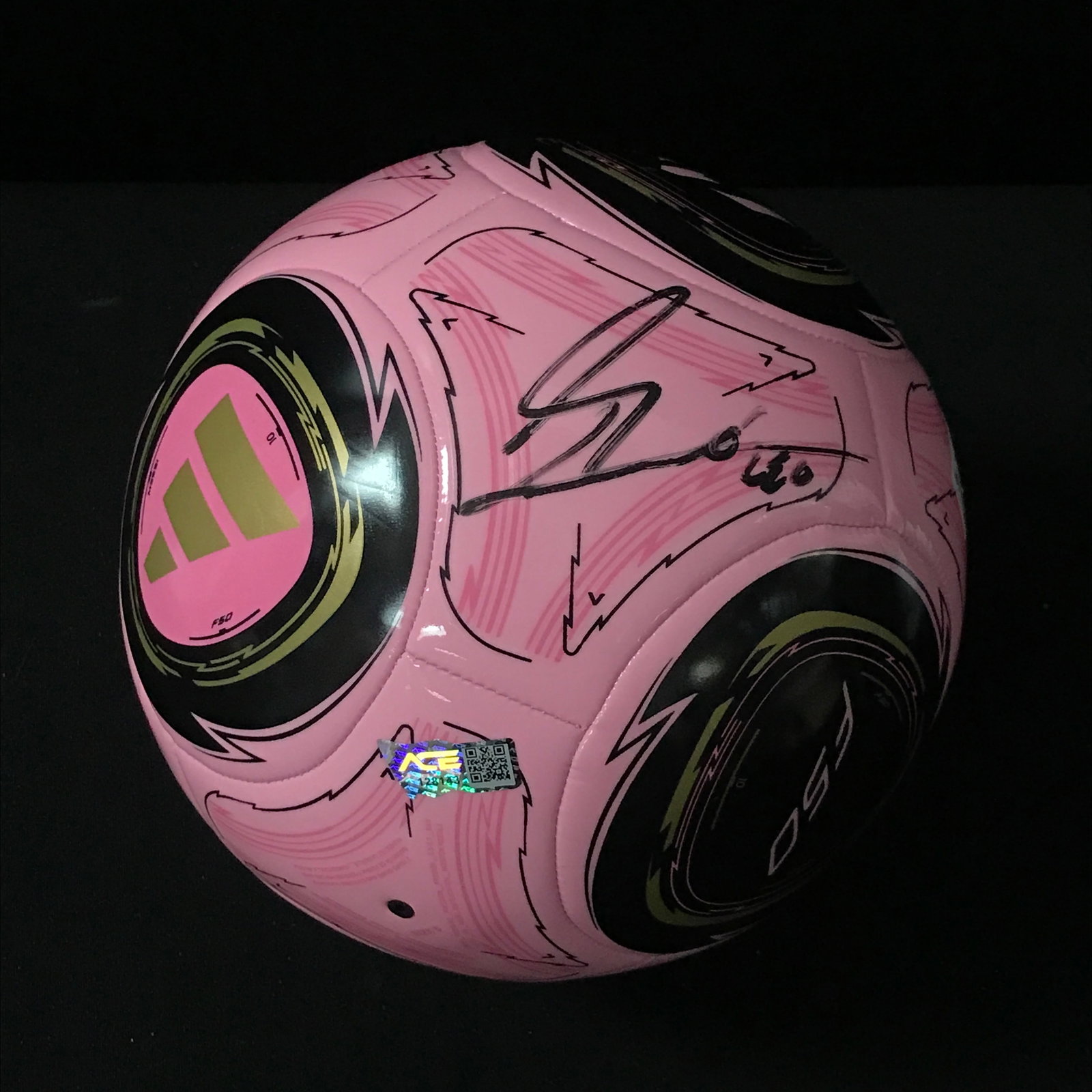 LIONEL MESSI SIGNED SOCCER BALL ACE COA: Prices are in Canadian dollars