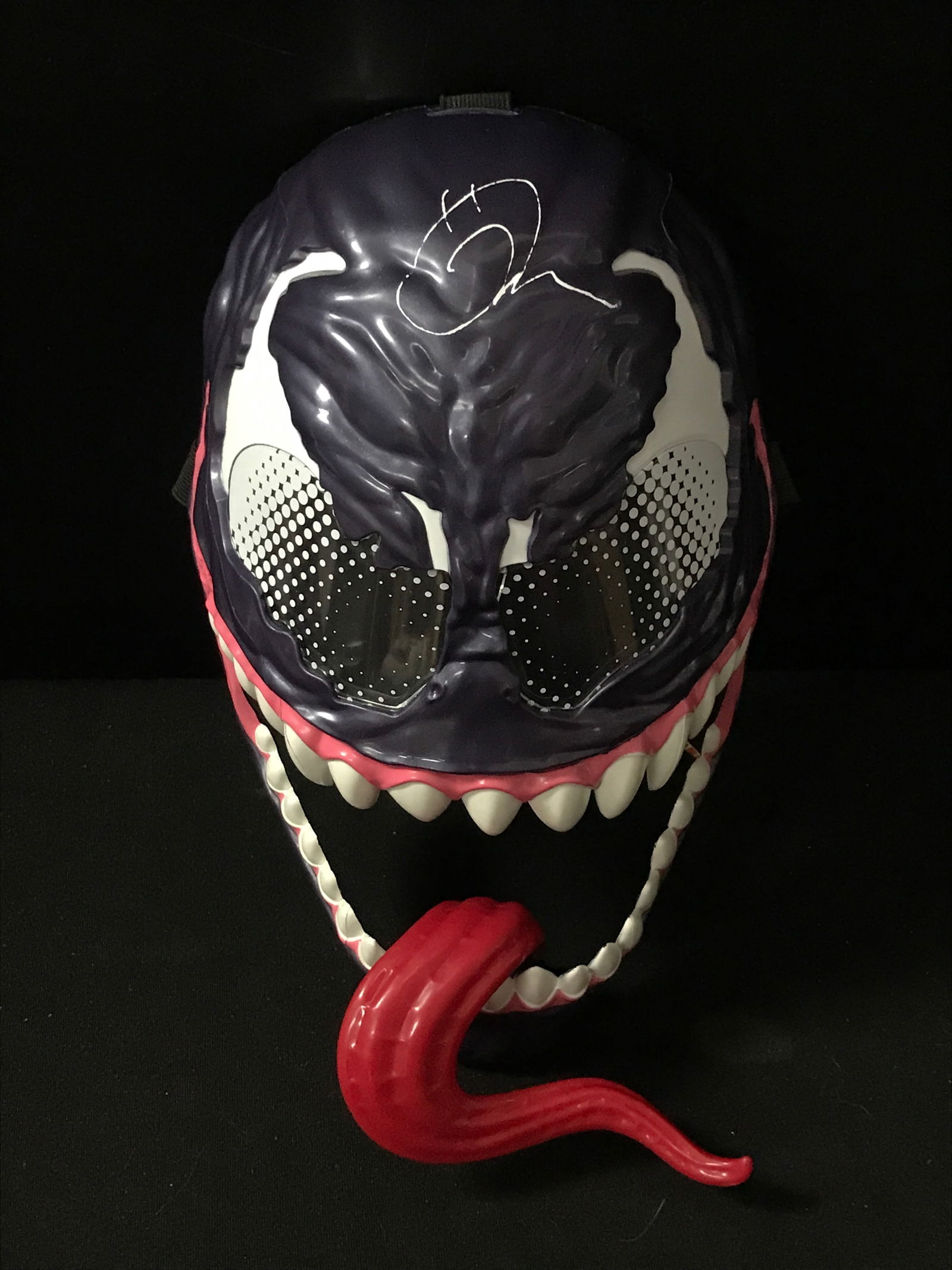 TOM HARDY SIGNED VENOM MASK KB AUTHENTICS COA (1 of 1)