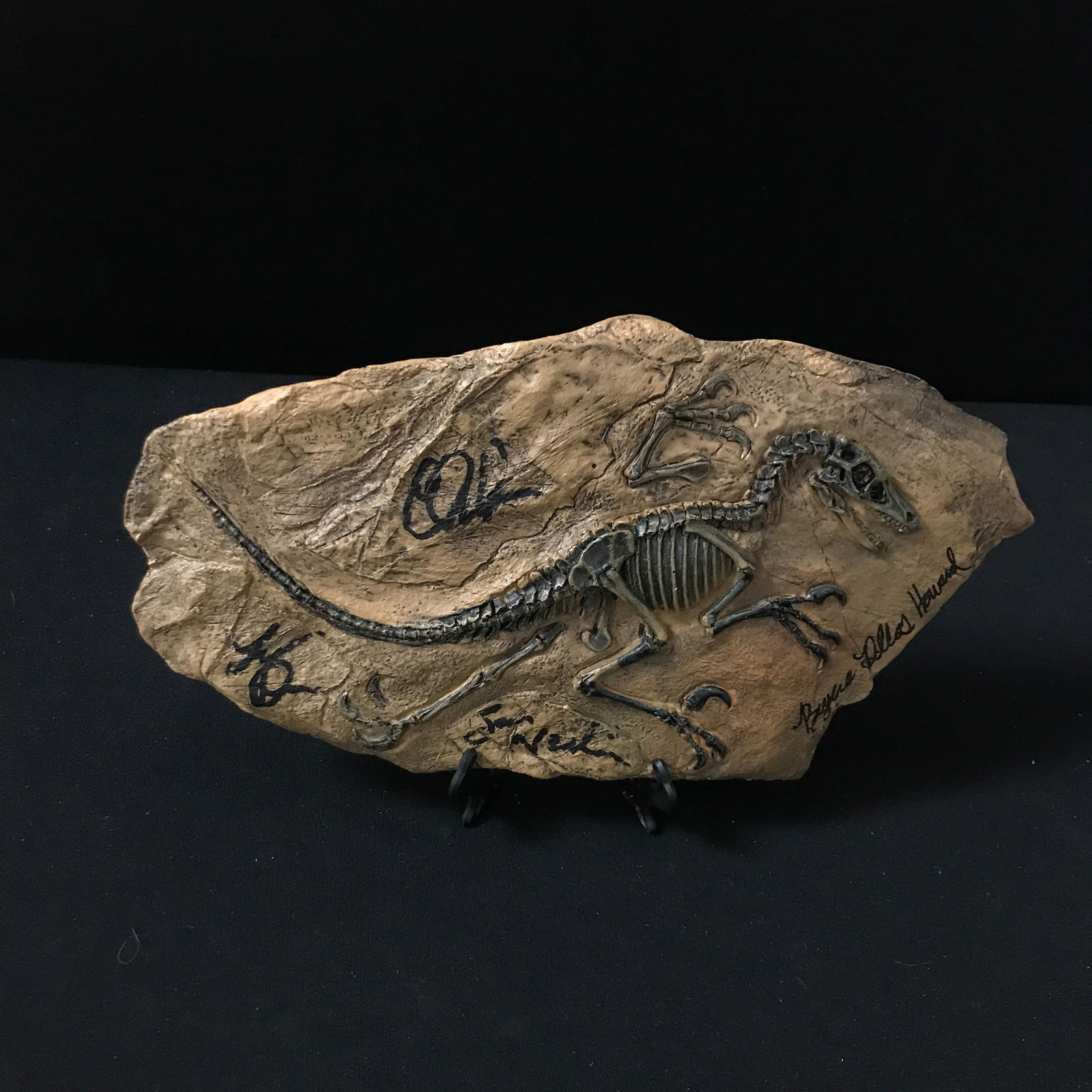 HOWARD,DERN,NEIL,PRATT SIGNED JURASSIC PARK FOSSIL KB AUTHENTICS COA: Prices are in Canadian dollars