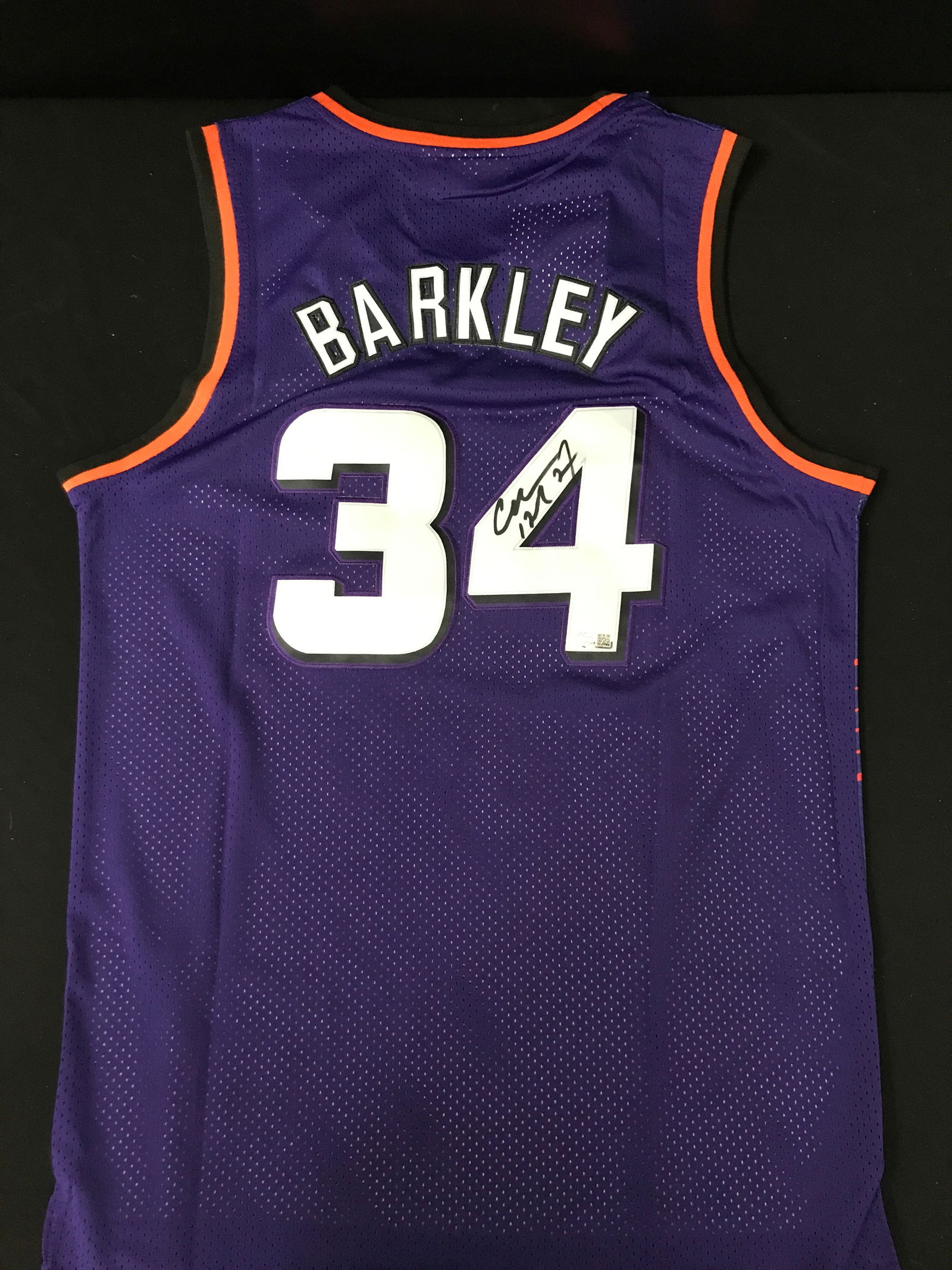 CHARLES BARKLEY SIGNED PHOENIX SUNS JERSEY ACE COA (1 of 3)