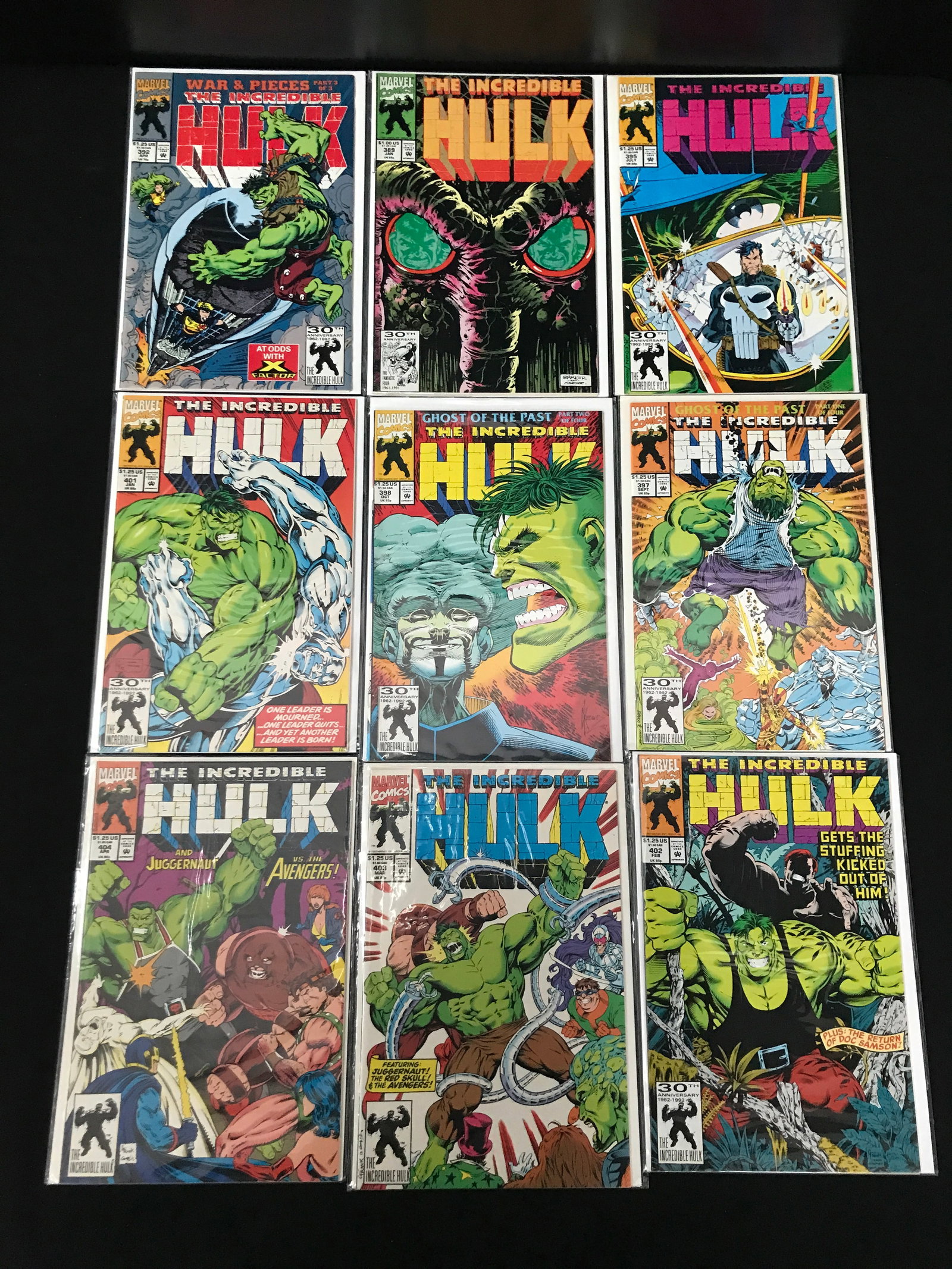 LOT OF 9 HULK COMICS (MARVEL COMICS): Prices are in Canadian dollars