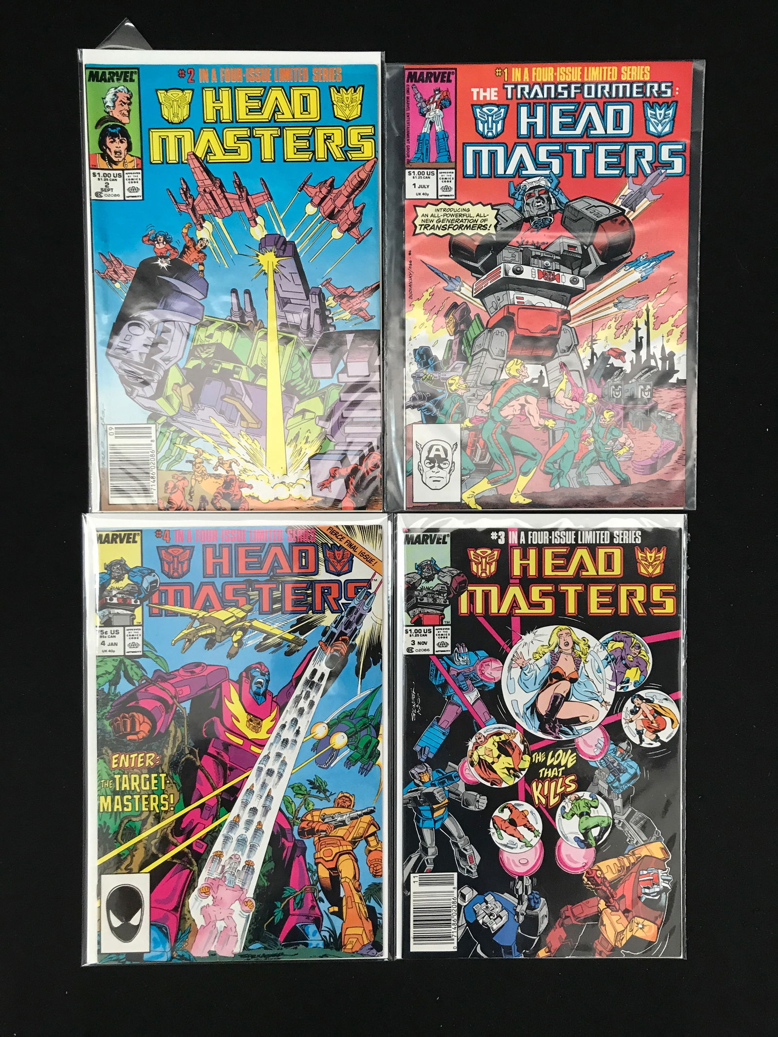 LOT OF 4 HEAD MASTER COMICS (MARVEL COMICS) (1 of 1)