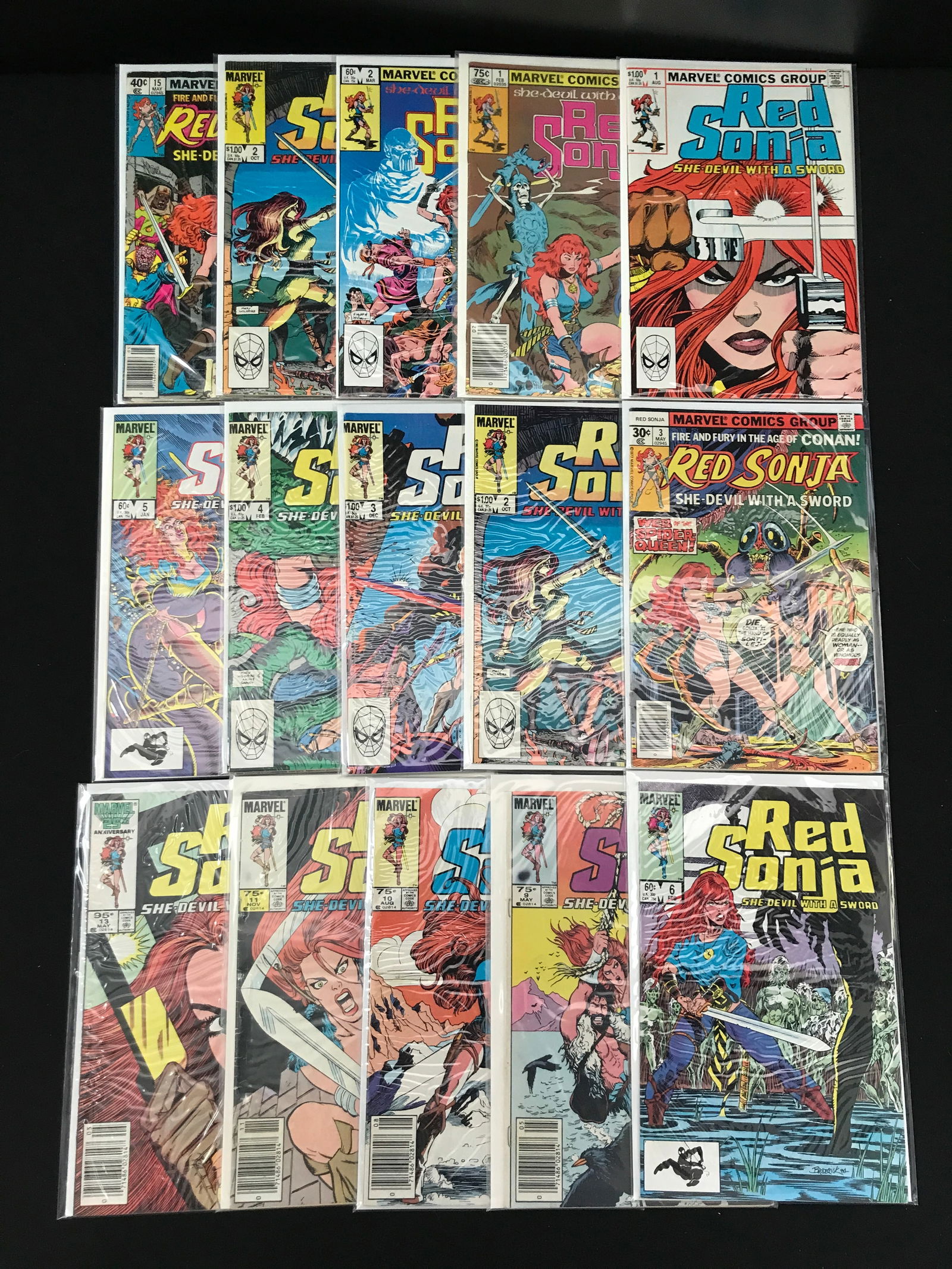 LOT OF 15 RED SONJA COMICS (MARVEL COMICS) (1 of 1)
