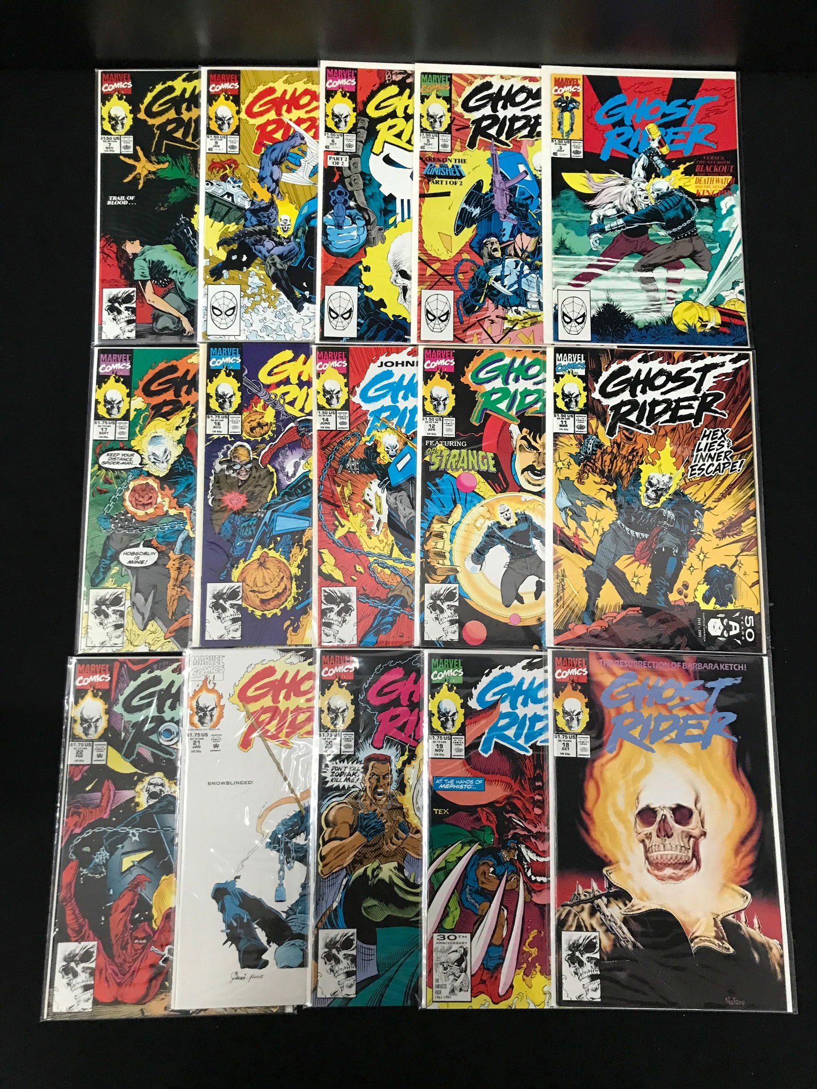 LOT OF 15 GHOST RIDER COMICS (MARVEL COMICS) (1 of 1)