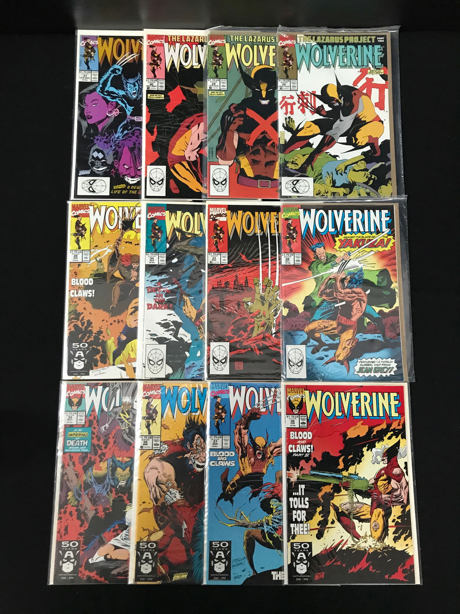 LOT OF 12 WOLVERINE COMICS (MARVEL COMICS) (1 of 1)