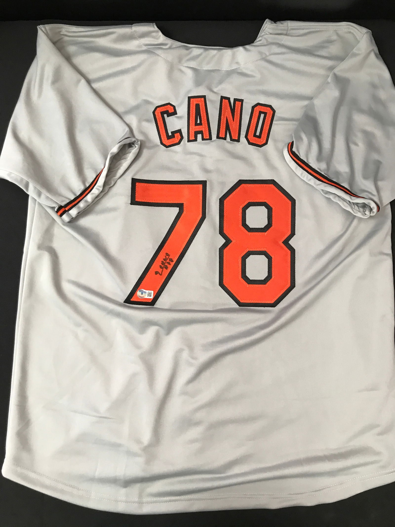 ROBINSON CANO SIGNED BALTIMORE ORIOLS JERSEY - BECKETT COA (1 of 3)