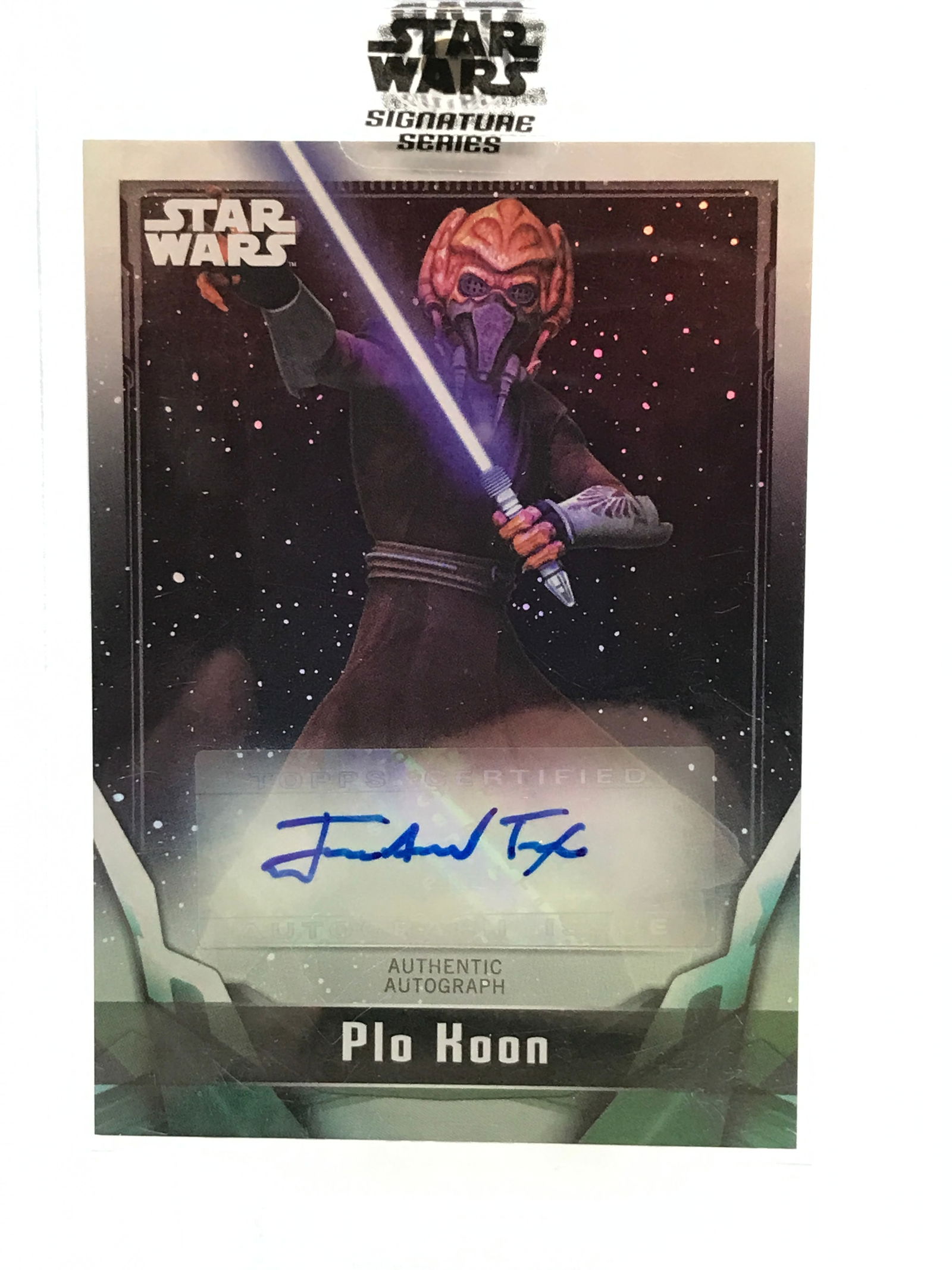 TOPPS STAR WARS JAMES ARNOLD TAYLOR SIGNED PLO KOON 20/25 CARD (1 of 2)