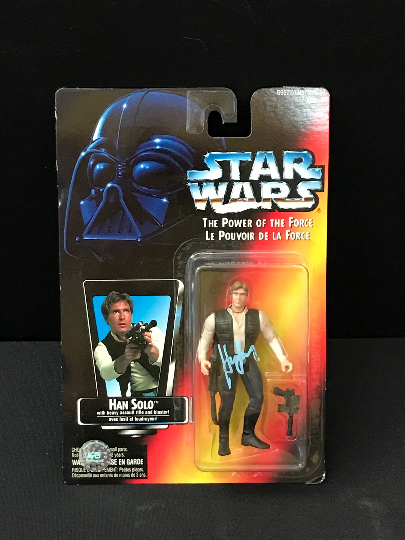 HARRISON FORD SIGNED HAN SOLO ACTION FIGURE - KB COA (1 of 1)