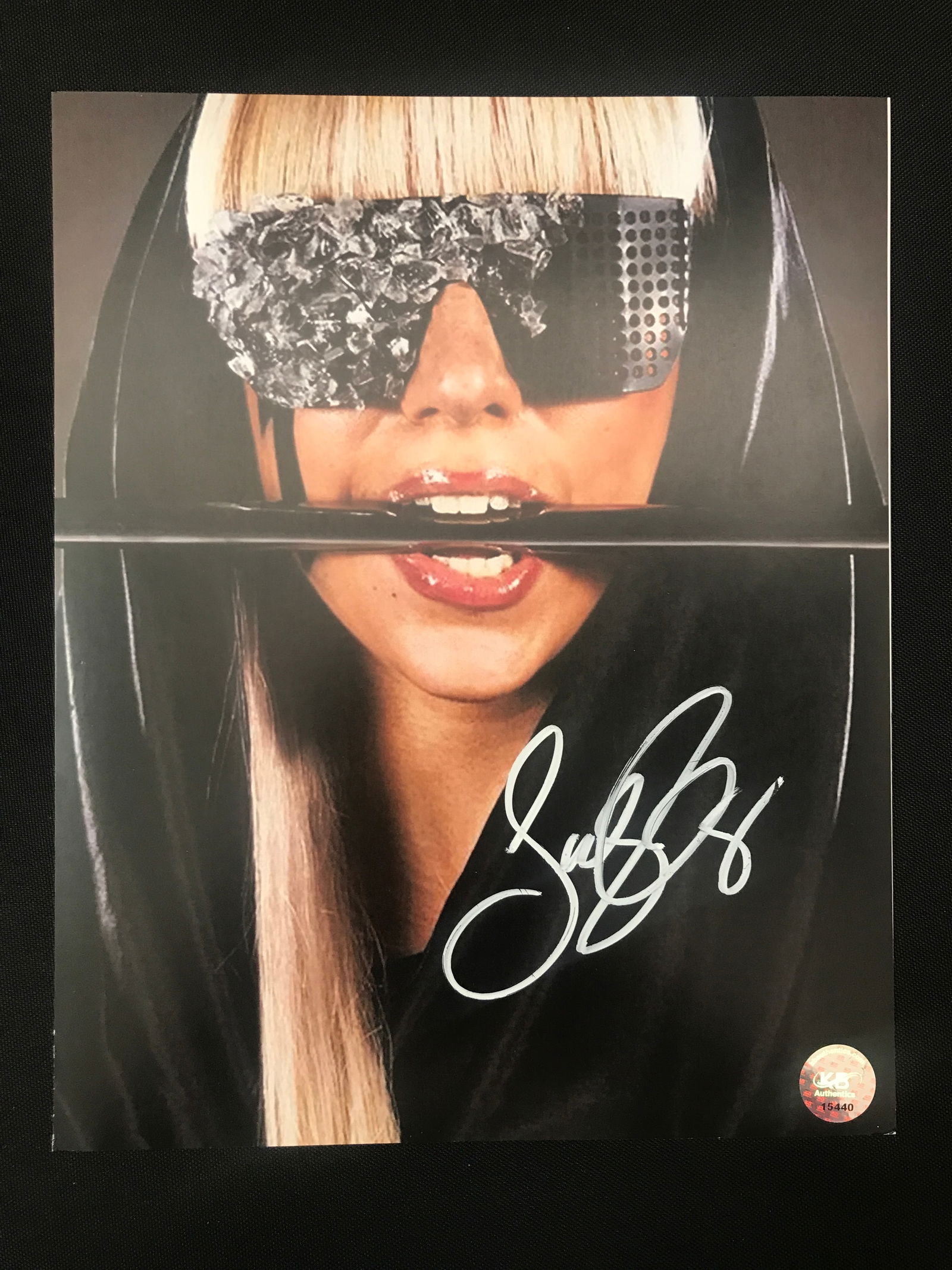 LADY GAGA SIGNED 8X10 - KB COA (1 of 1)