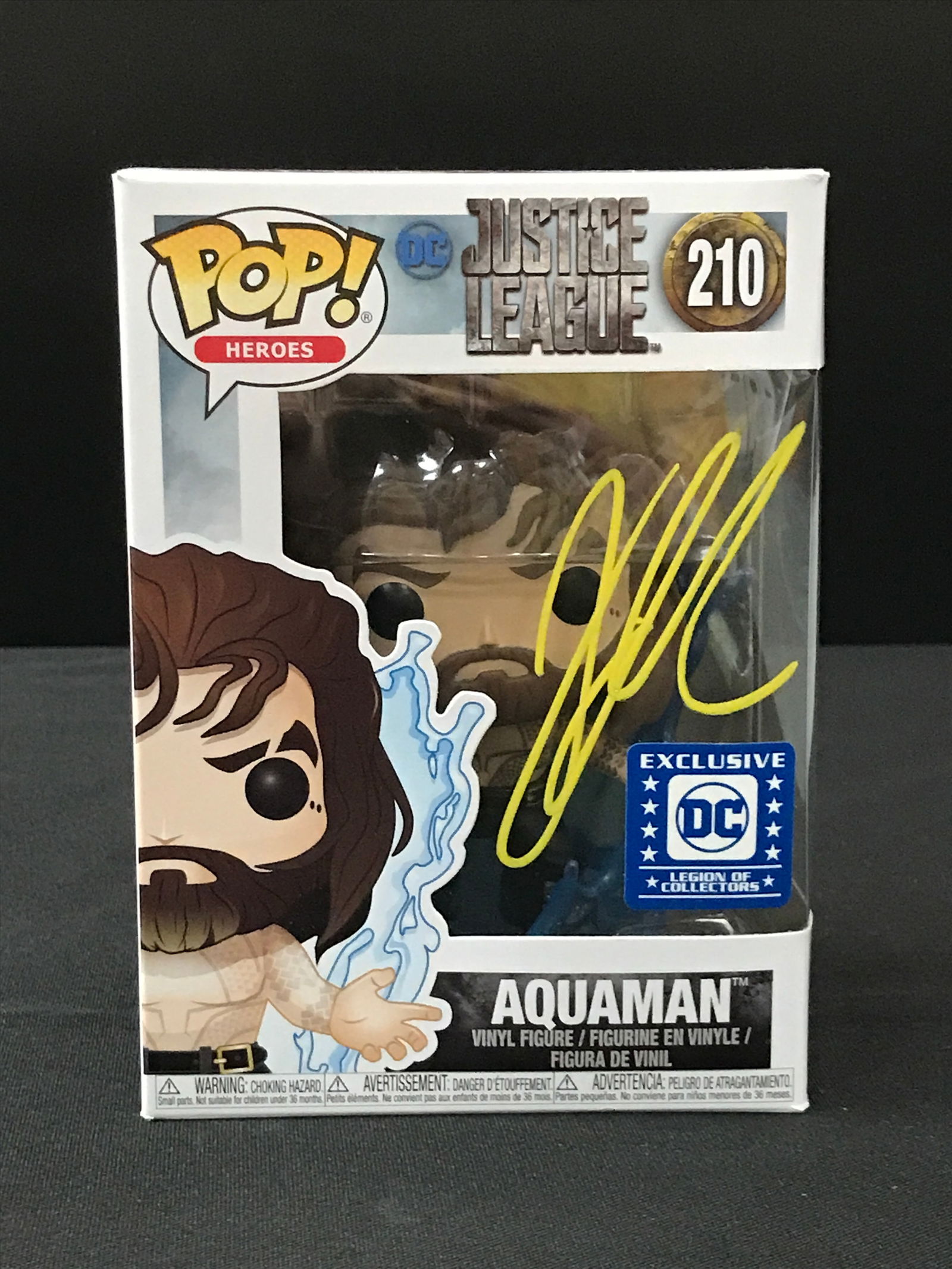 JASON MOMOA SIGNED AQUAMAN FUNKO POP - KB COA (1 of 1)