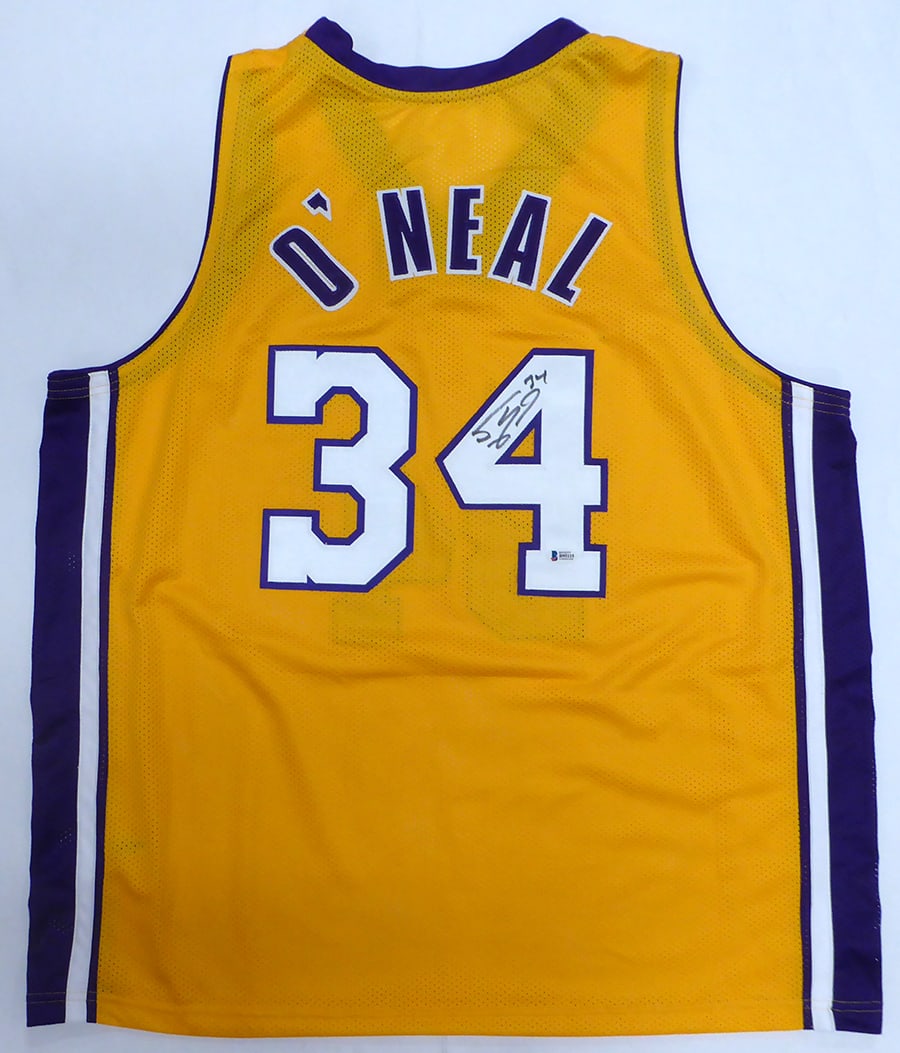 SHAQUILLE O'NEAL SIGNED LOS ANGELES LAKERS JERSEY - BECKETT COA (1 of 3)