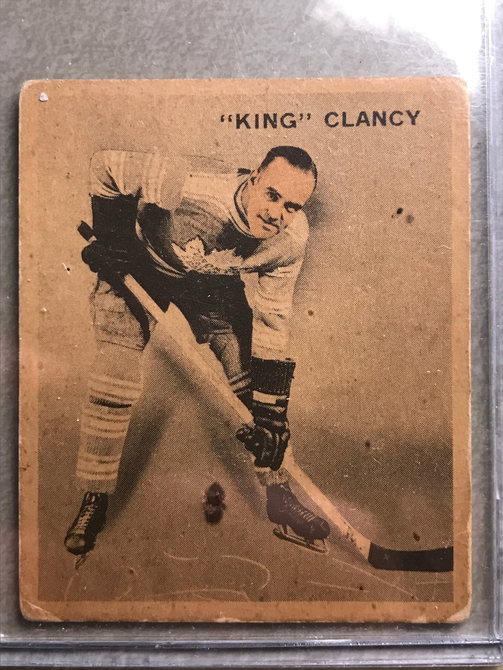 1933 World Wide Gum Ice Kings #13 Frank "King" Clancy: Prices are in Canadian dollars
