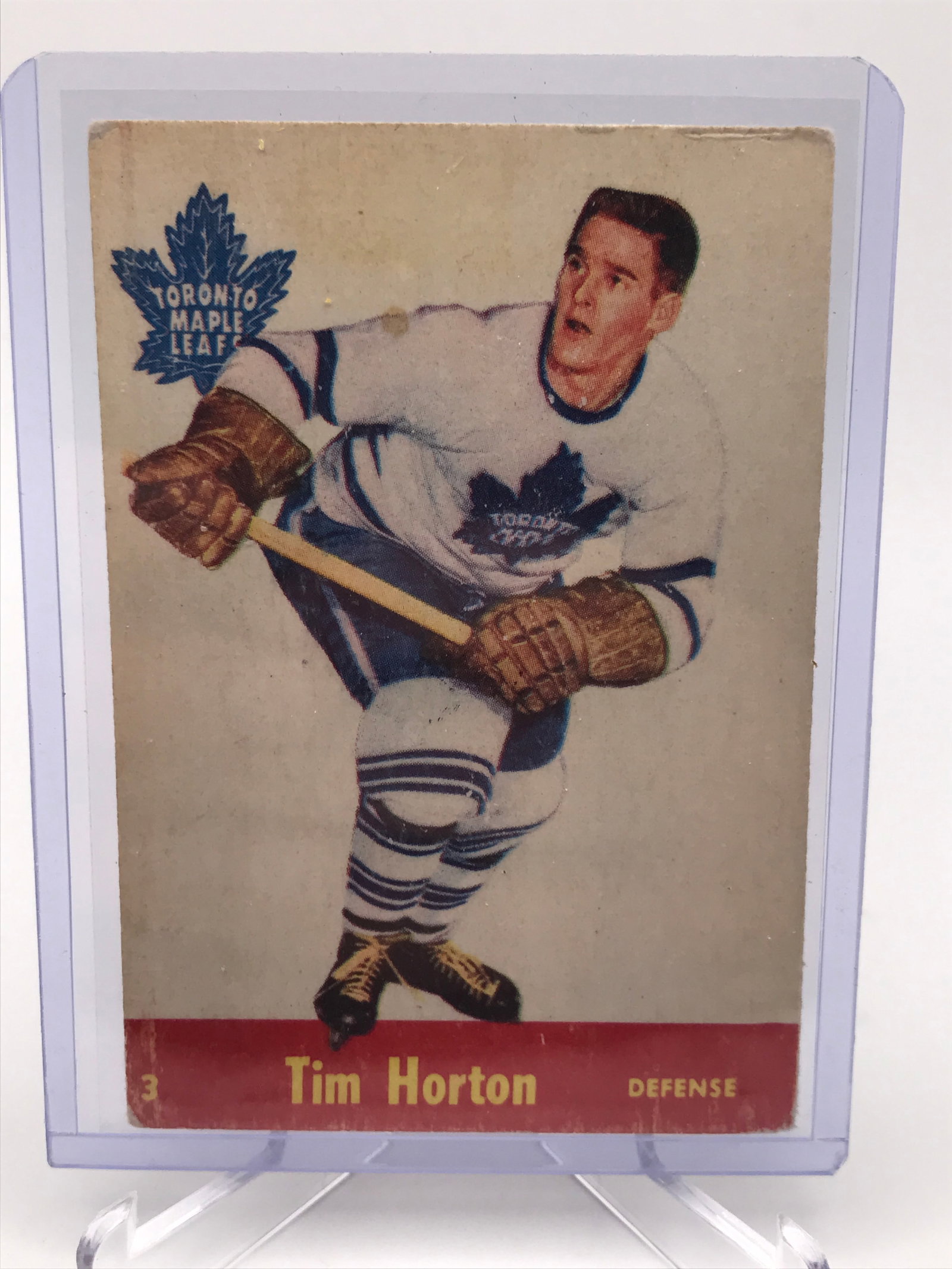 1955 PARKHURST HOCKEY TIM HORTON: Prices are in Canadian dollars
